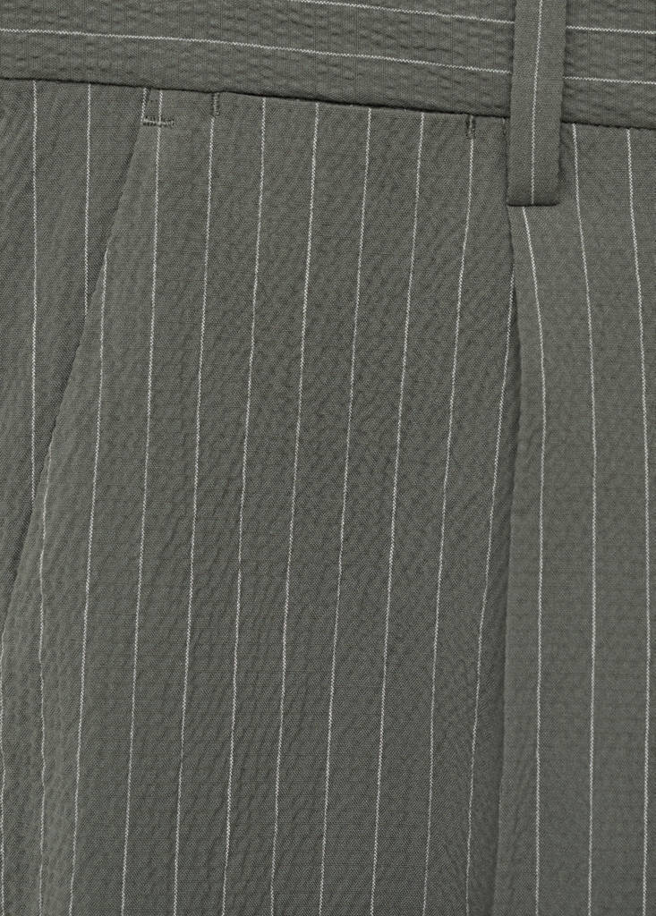 Slim-fit chino cotton bermuda shorts — Grey