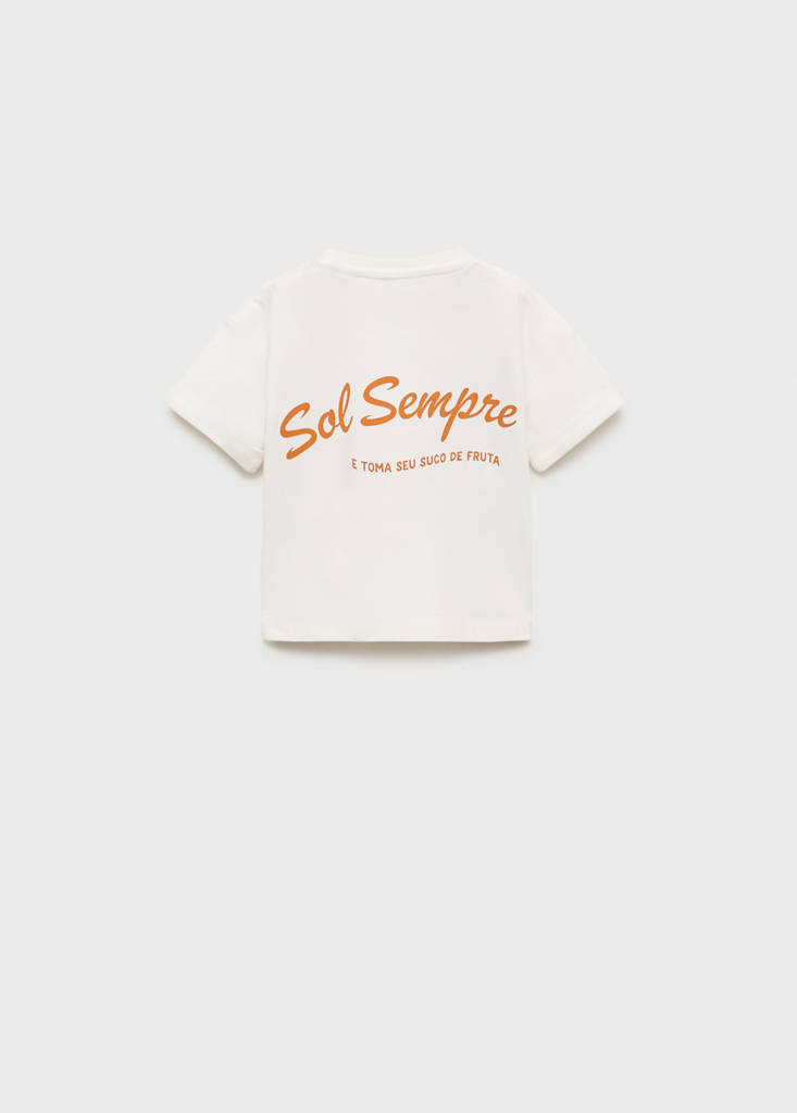 Tropical print T-shirt — Off White