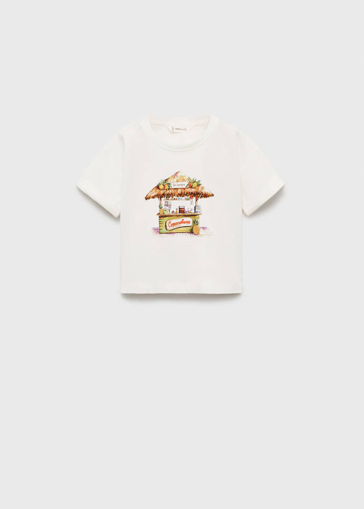 Tropical print T-shirt — Off White
