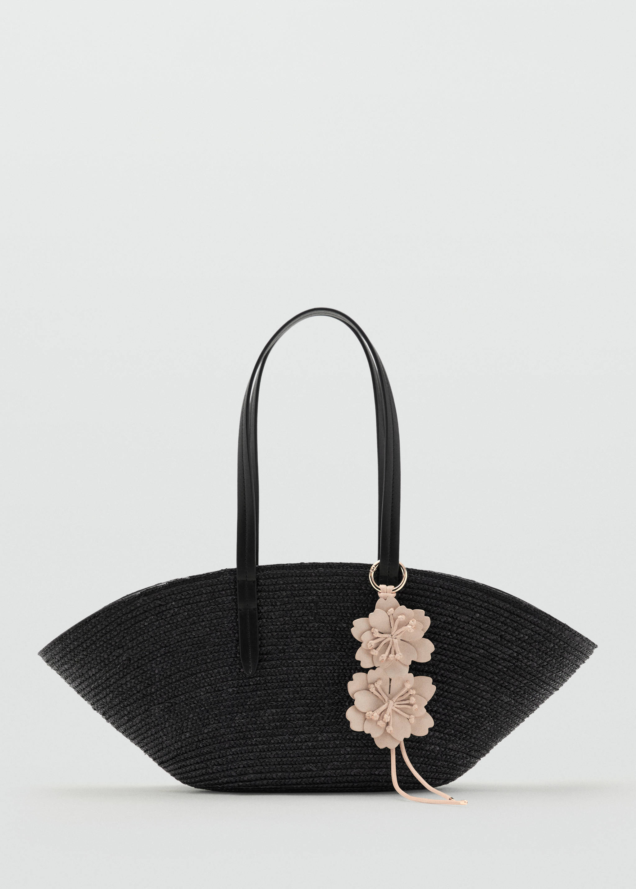 Natural fiber basket with flower charm - Article without model
