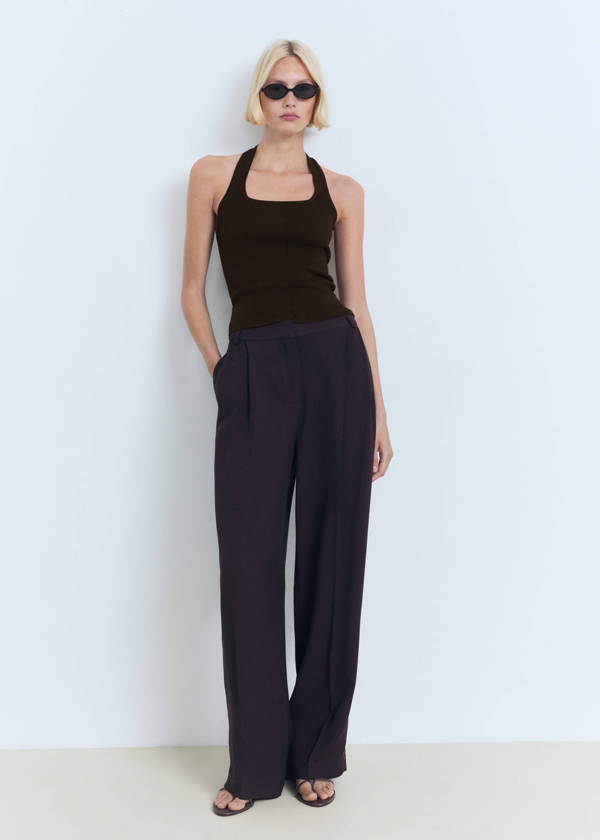 Knit halter top - General plane