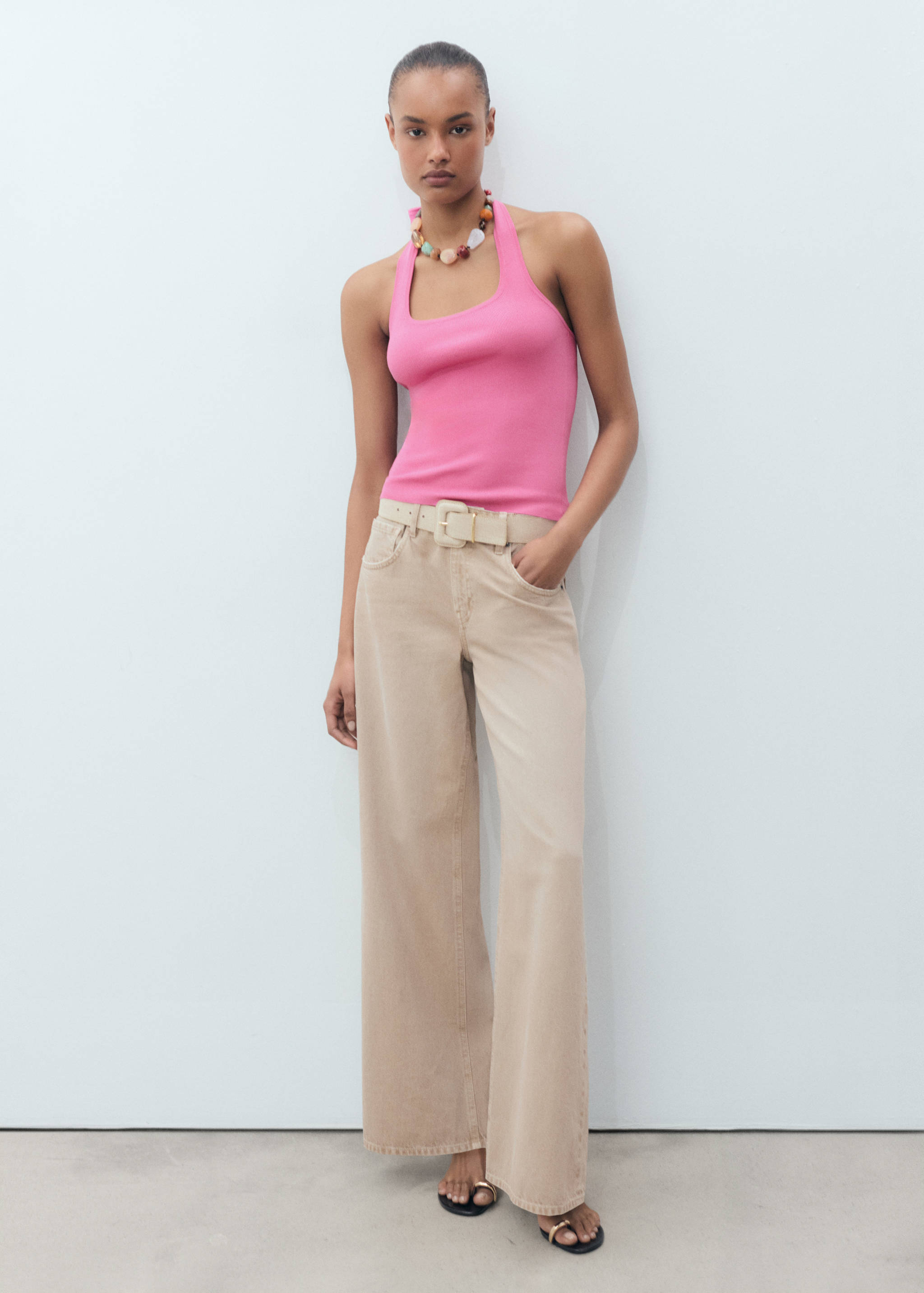 Knit halter top - General plane