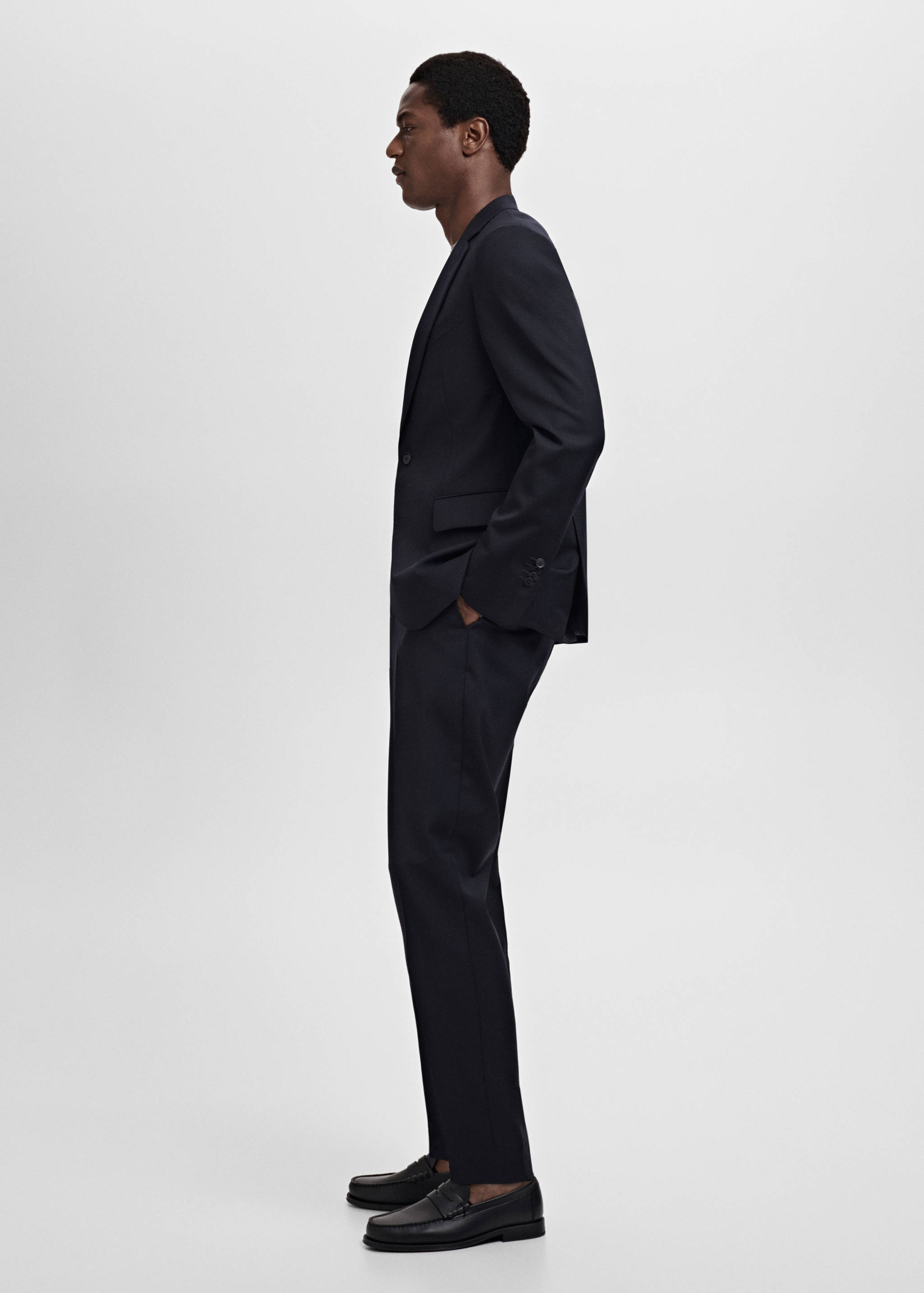 Turin 100% virgin wool suit trousers - Details of the article 2