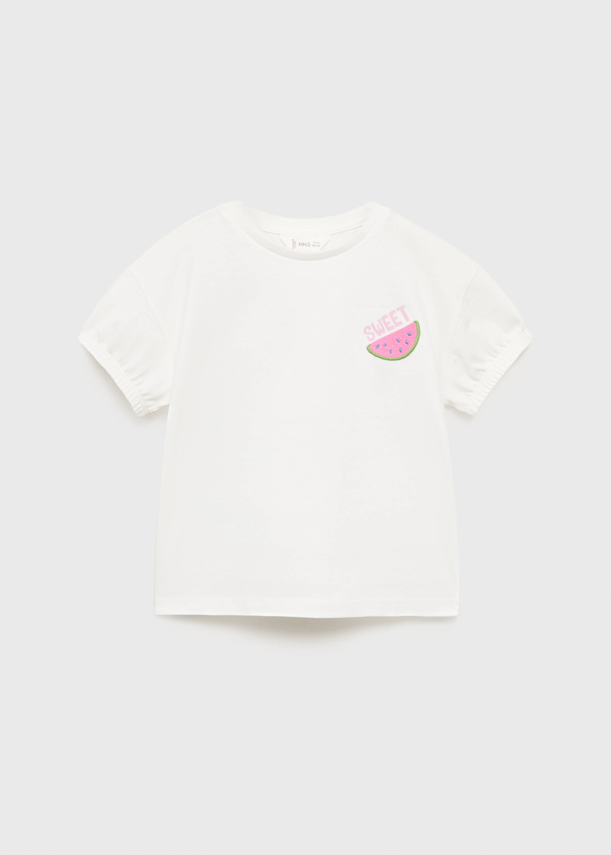 Embroidered printed T-shirt - Article without model