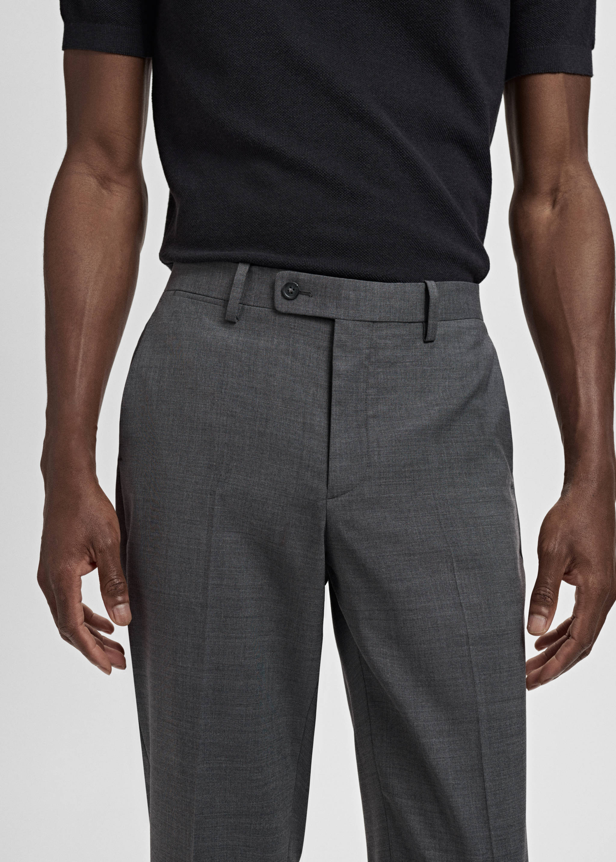 Turin 100% virgin wool suit trousers - Details of the article 1