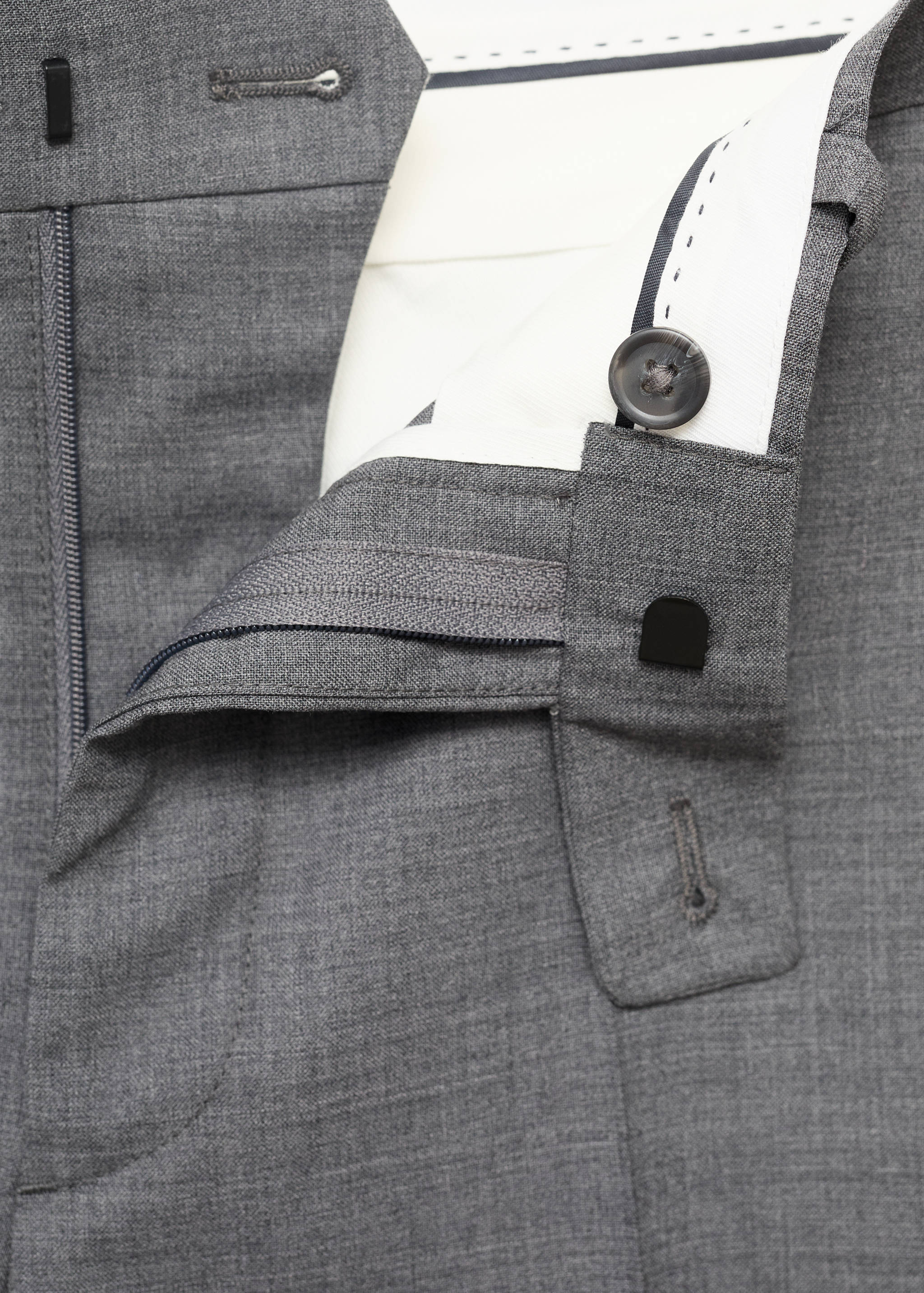 Turin 100% virgin wool suit trousers - Details of the article 8