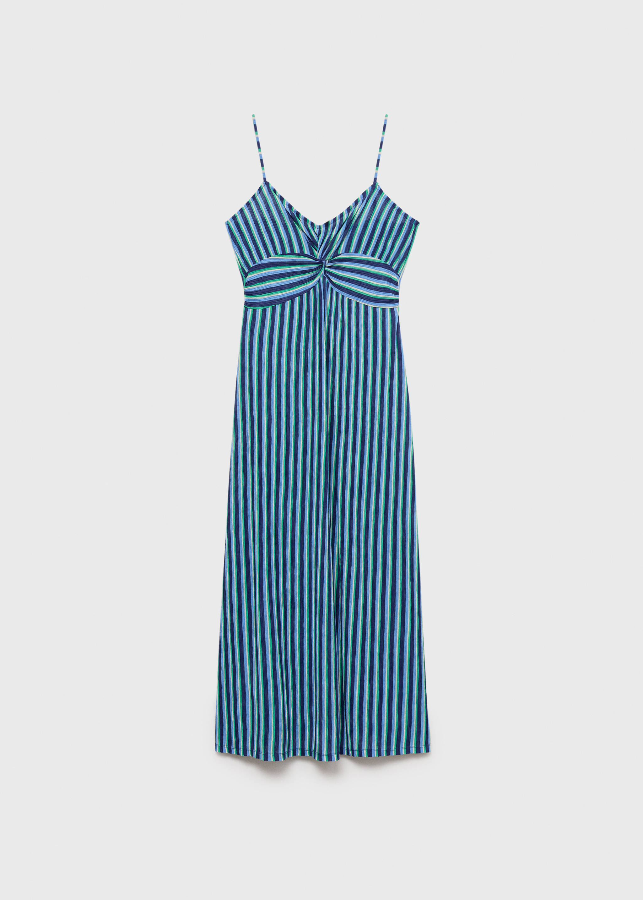 Striped gathered dress - Article without model