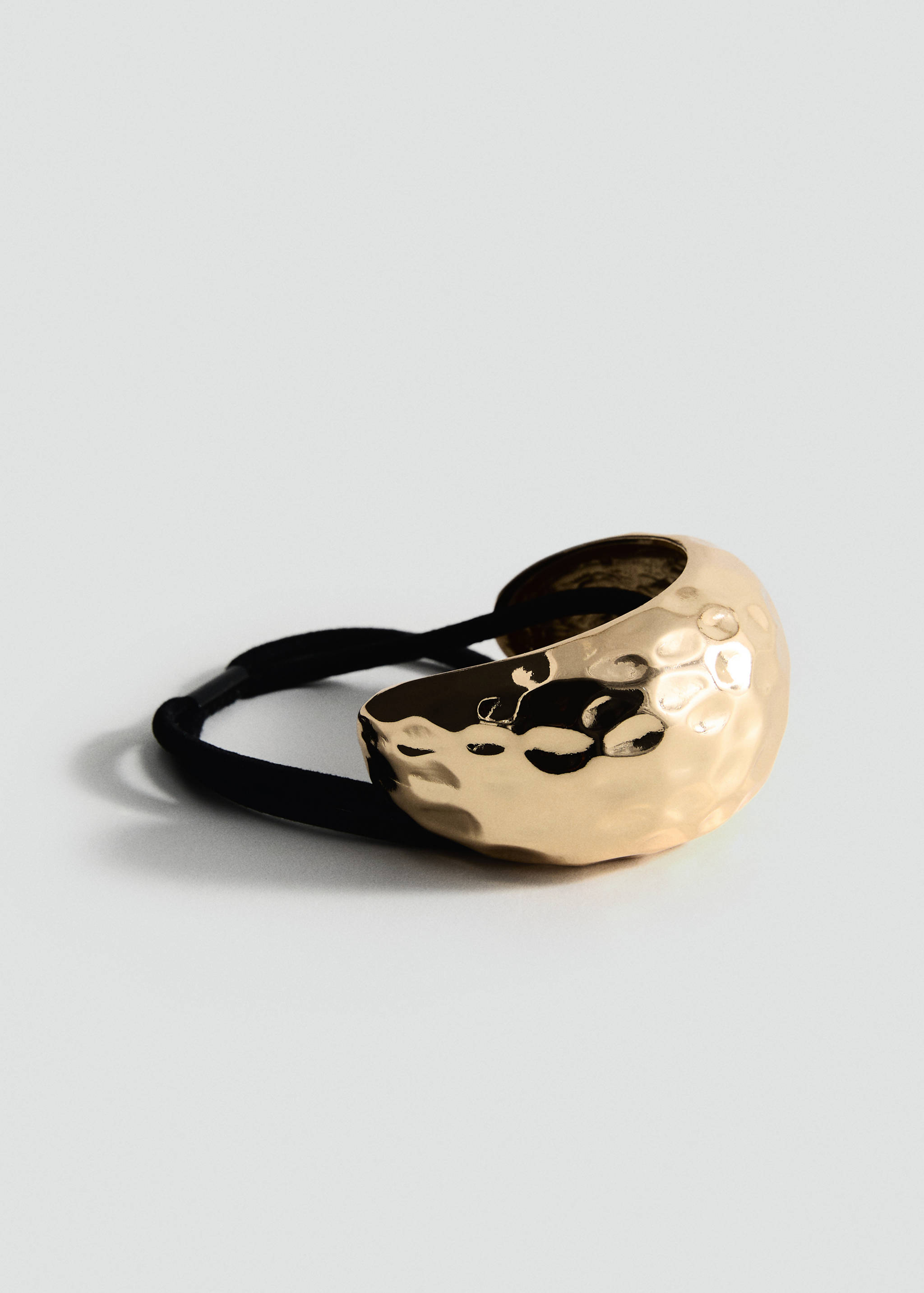 Hair bands with metal textured piece - Medium plane