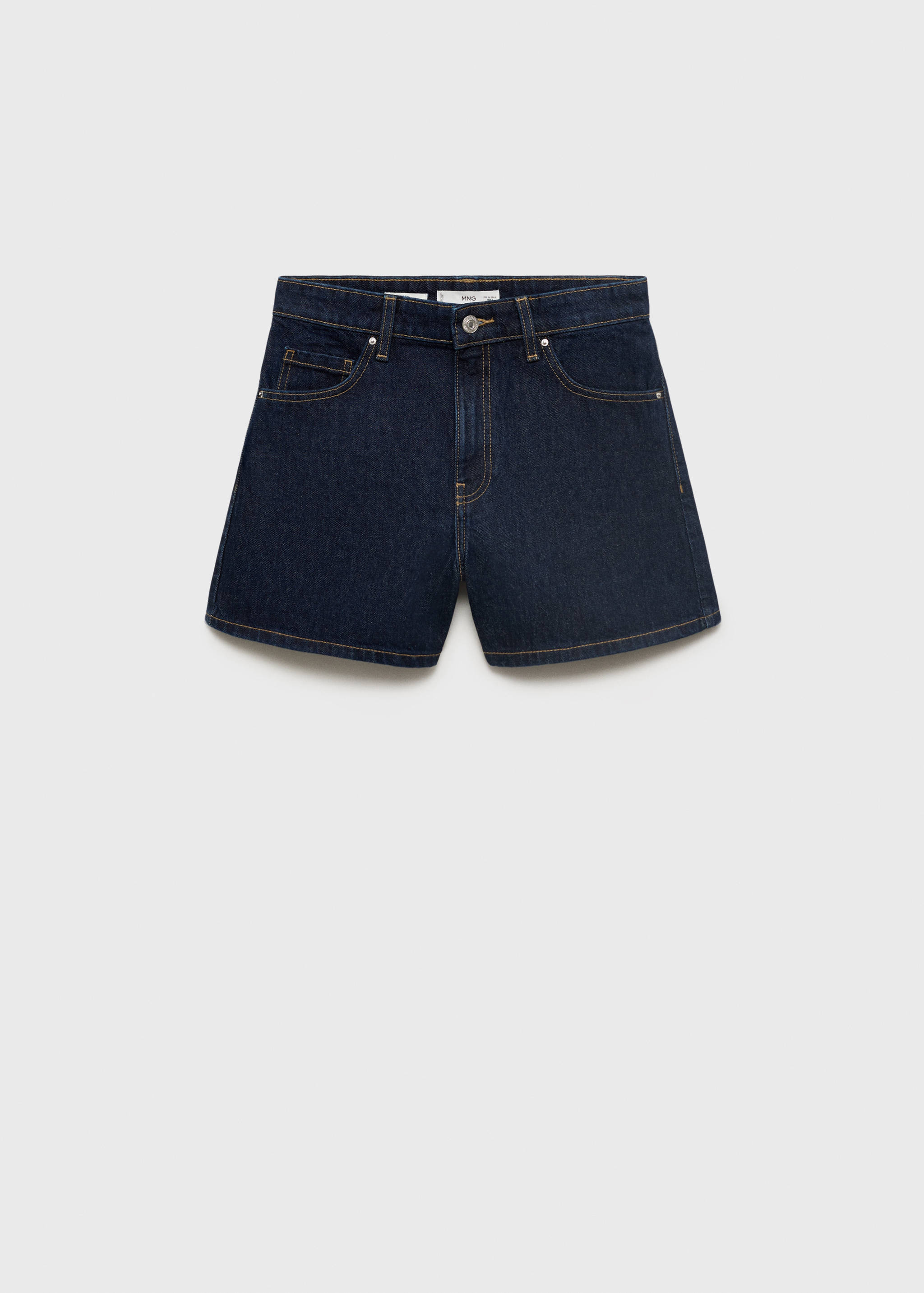 Shorts denim rectos tiro alto - Artículo sin modelo