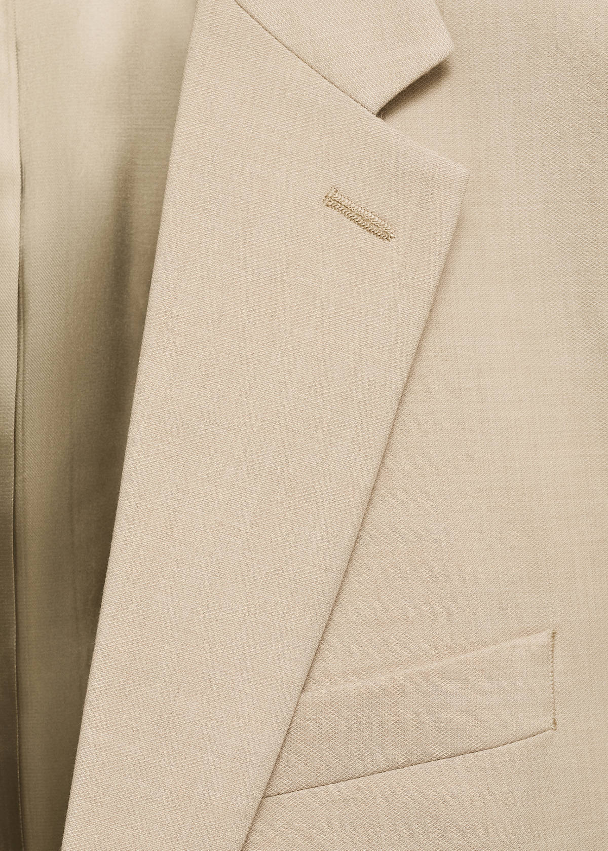 Milan slim-fit suit jacket — Beige