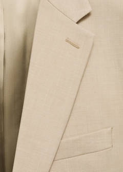 Milan slim-fit suit jacket — Beige 8