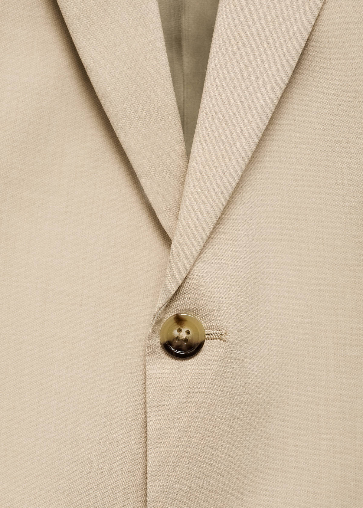 Milan slim-fit suit jacket — Beige