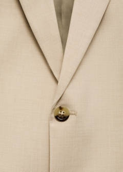 Milan slim-fit suit jacket — Beige 9
