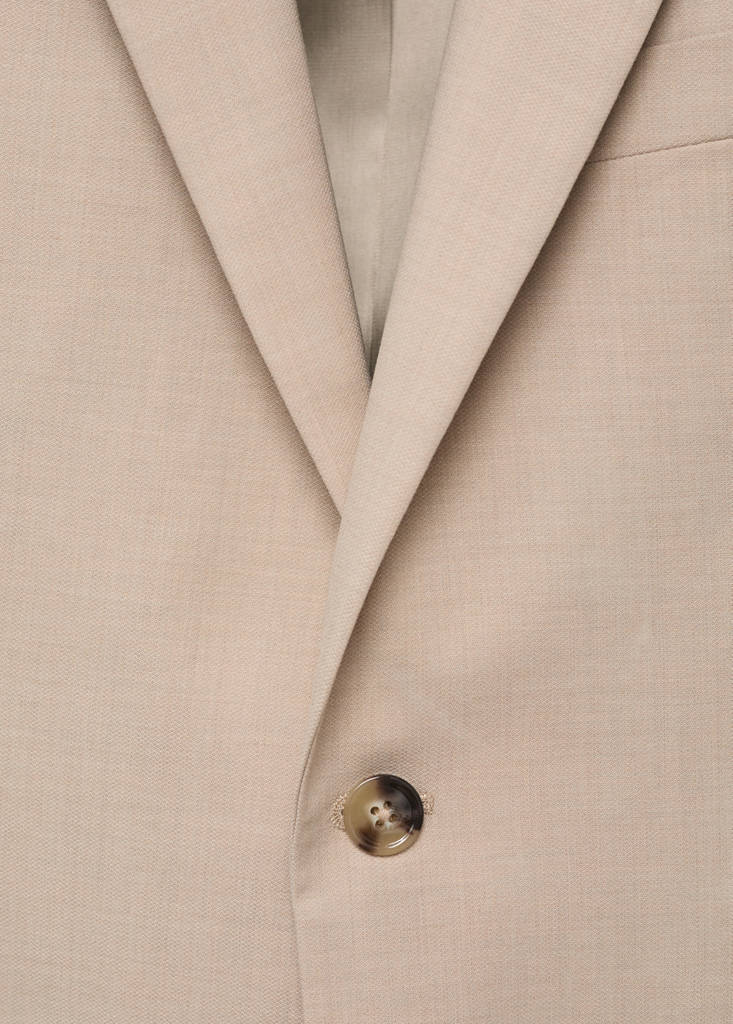 Milan slim-fit suit jacket — Beige