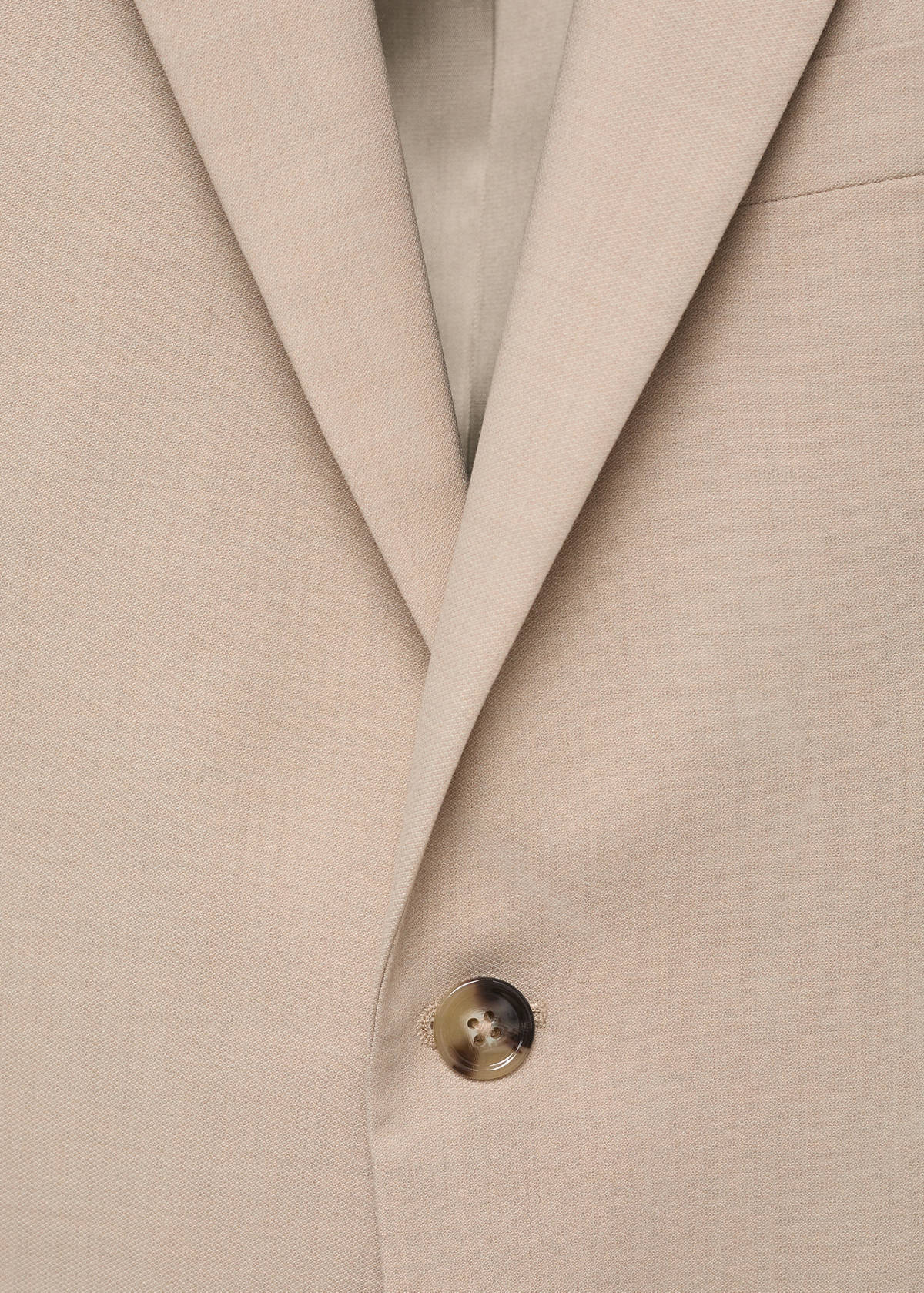 Milan slim-fit suit jacket — Beige