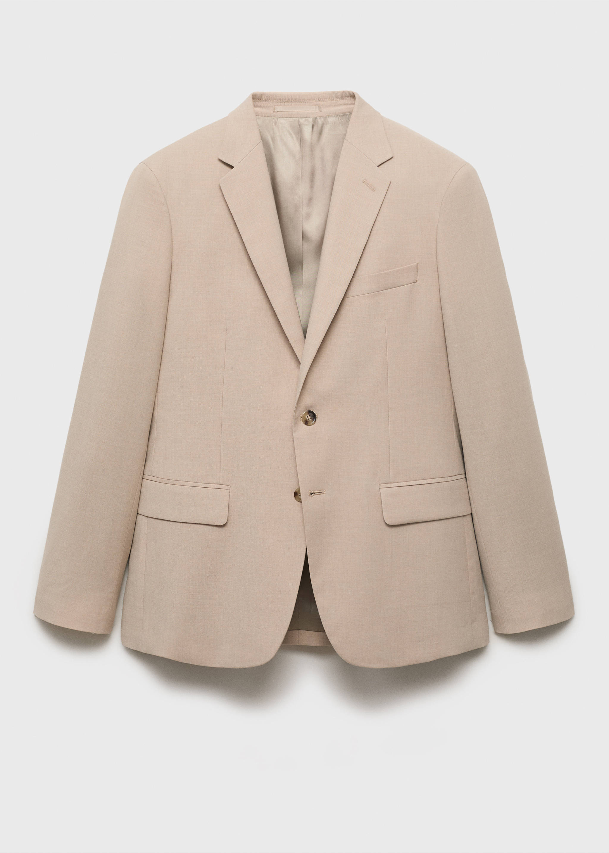 Milan slim-fit suit blazer - Article without model, Beige. Ref: 17051190-01.