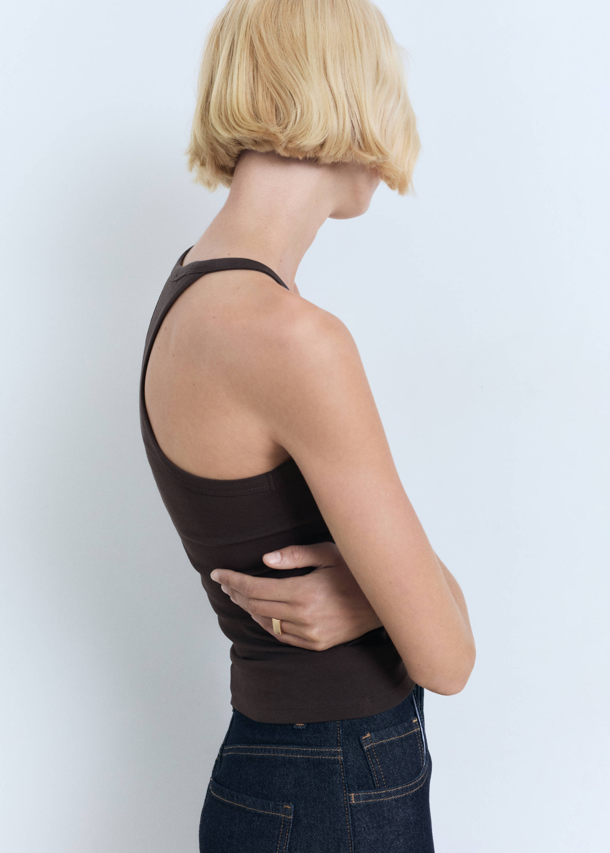 Cotton top with straps - Details of the article 6