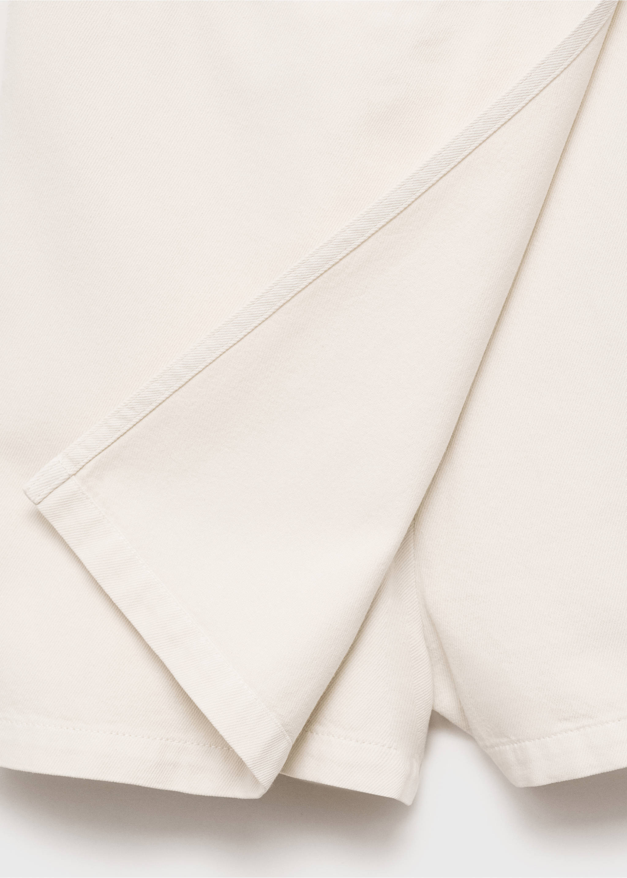 Denim pinafore - Details of the article 8, White. Ref: 17051198-00.