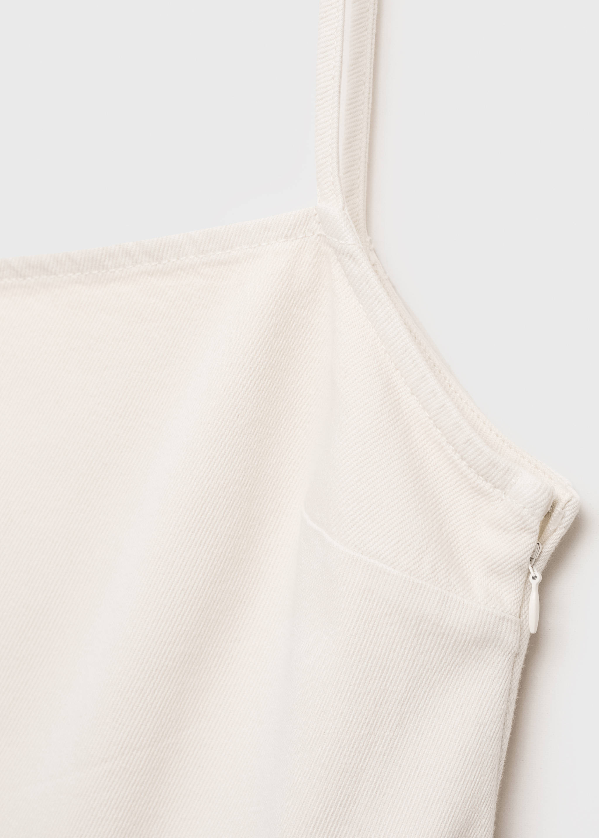 Vestido sem mangas de ganga - Pormenor do artigo 0