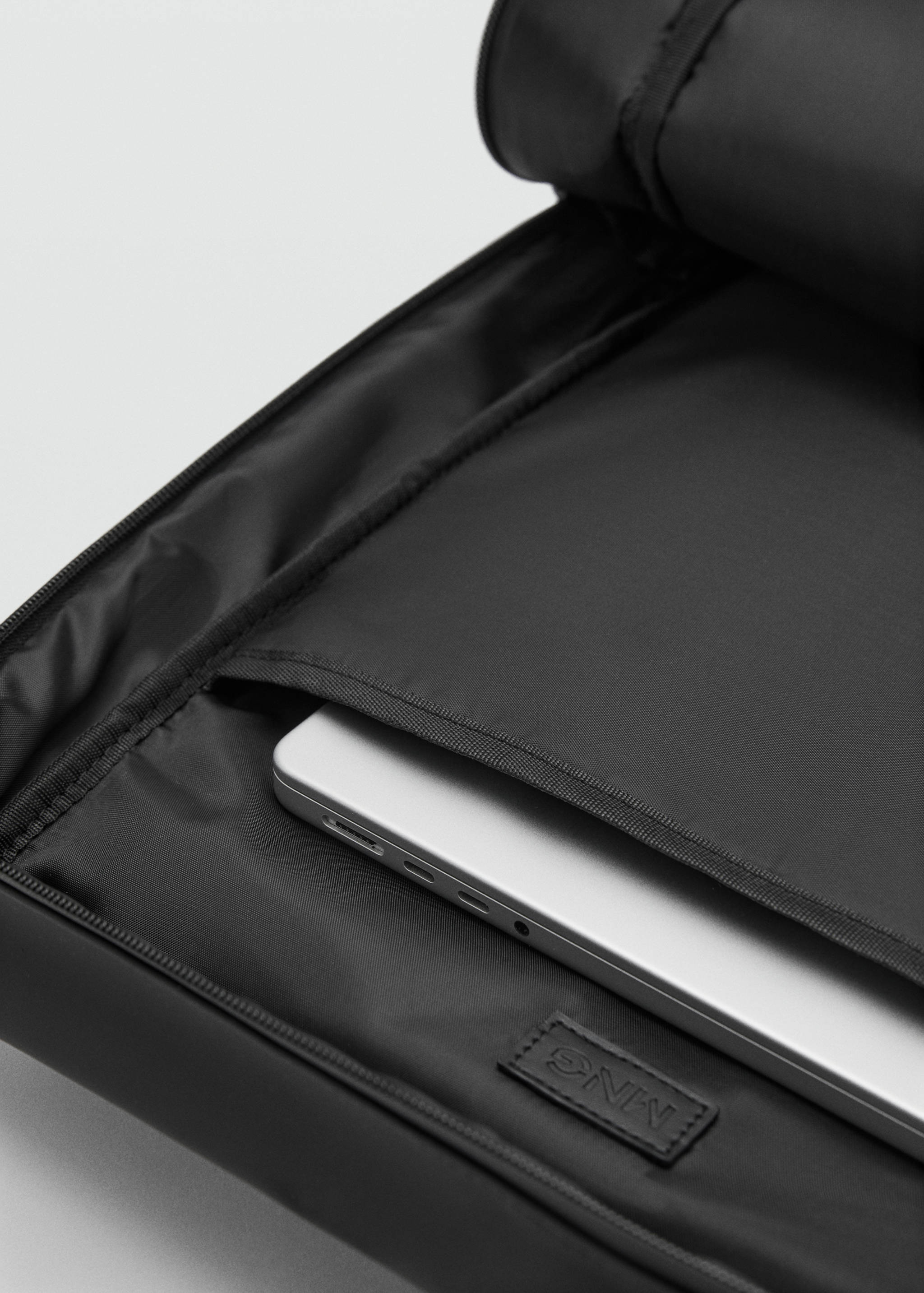 Rubberized backpack with flap closure - Details of the article 3