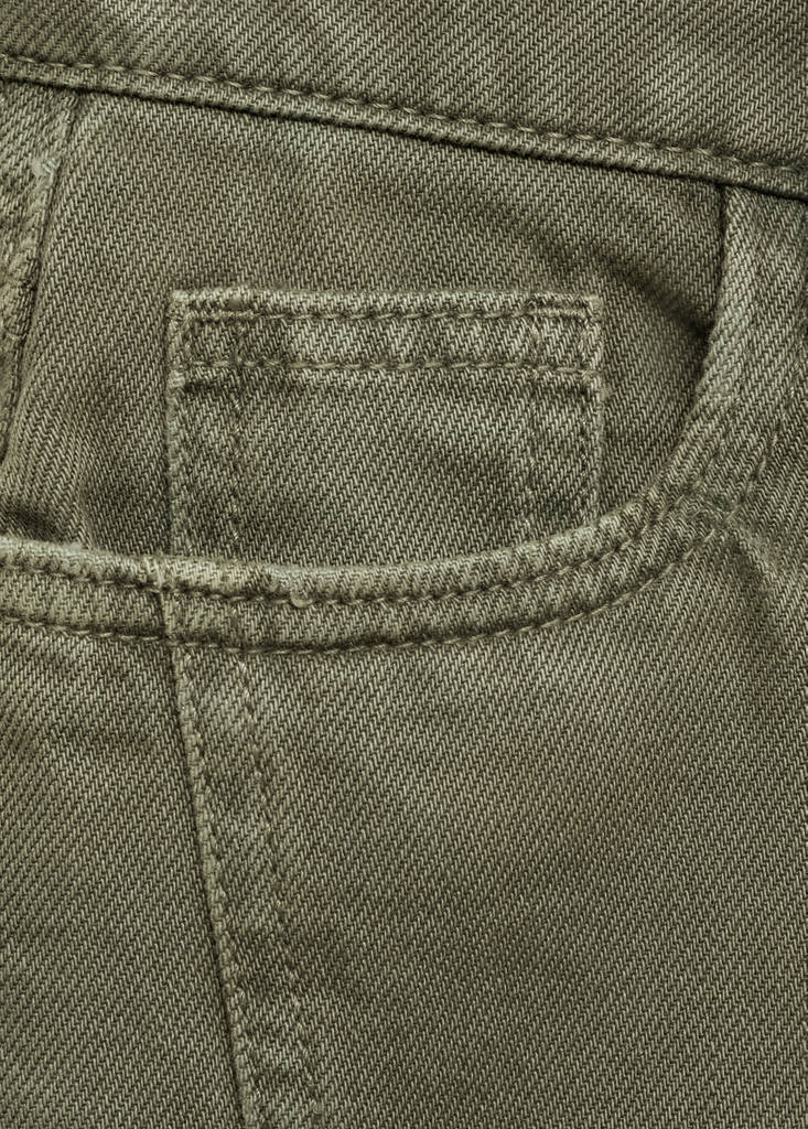 Shorts with stitching detail — Khaki