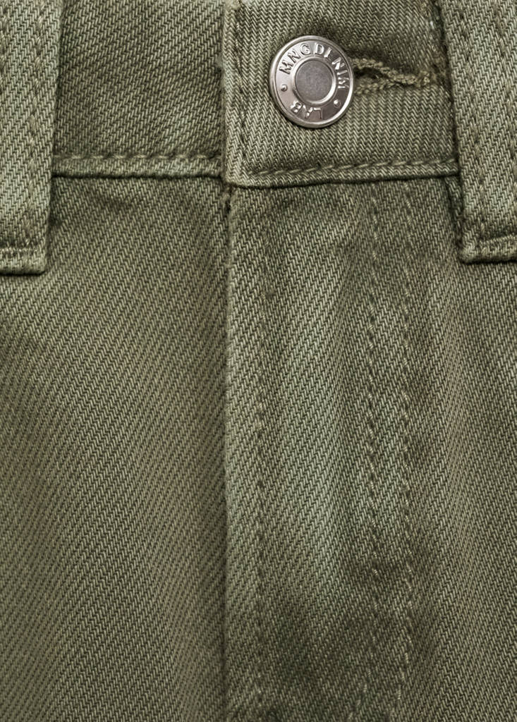 Shorts with stitching detail — Khaki