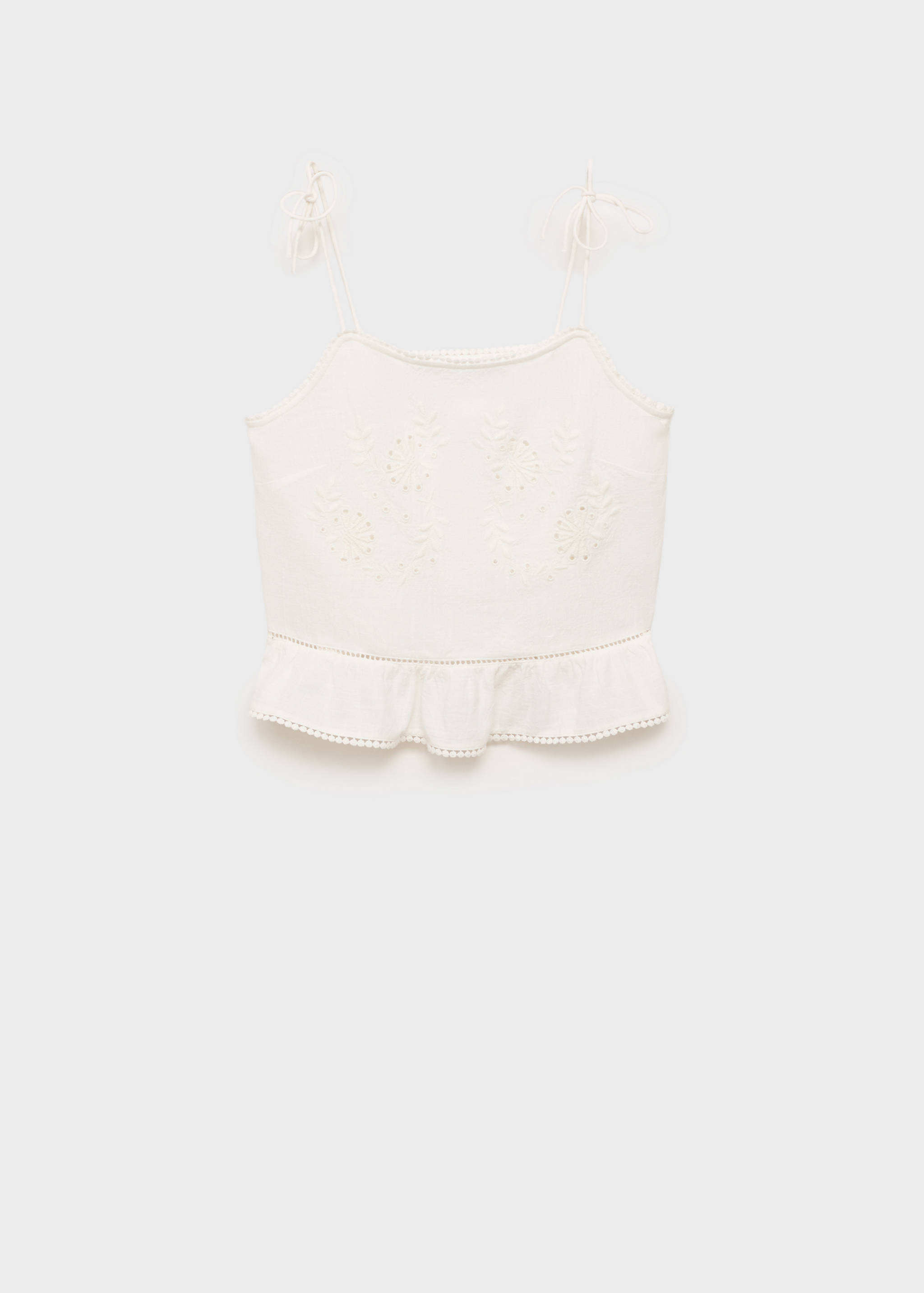 Lace embroidered top - Article without model