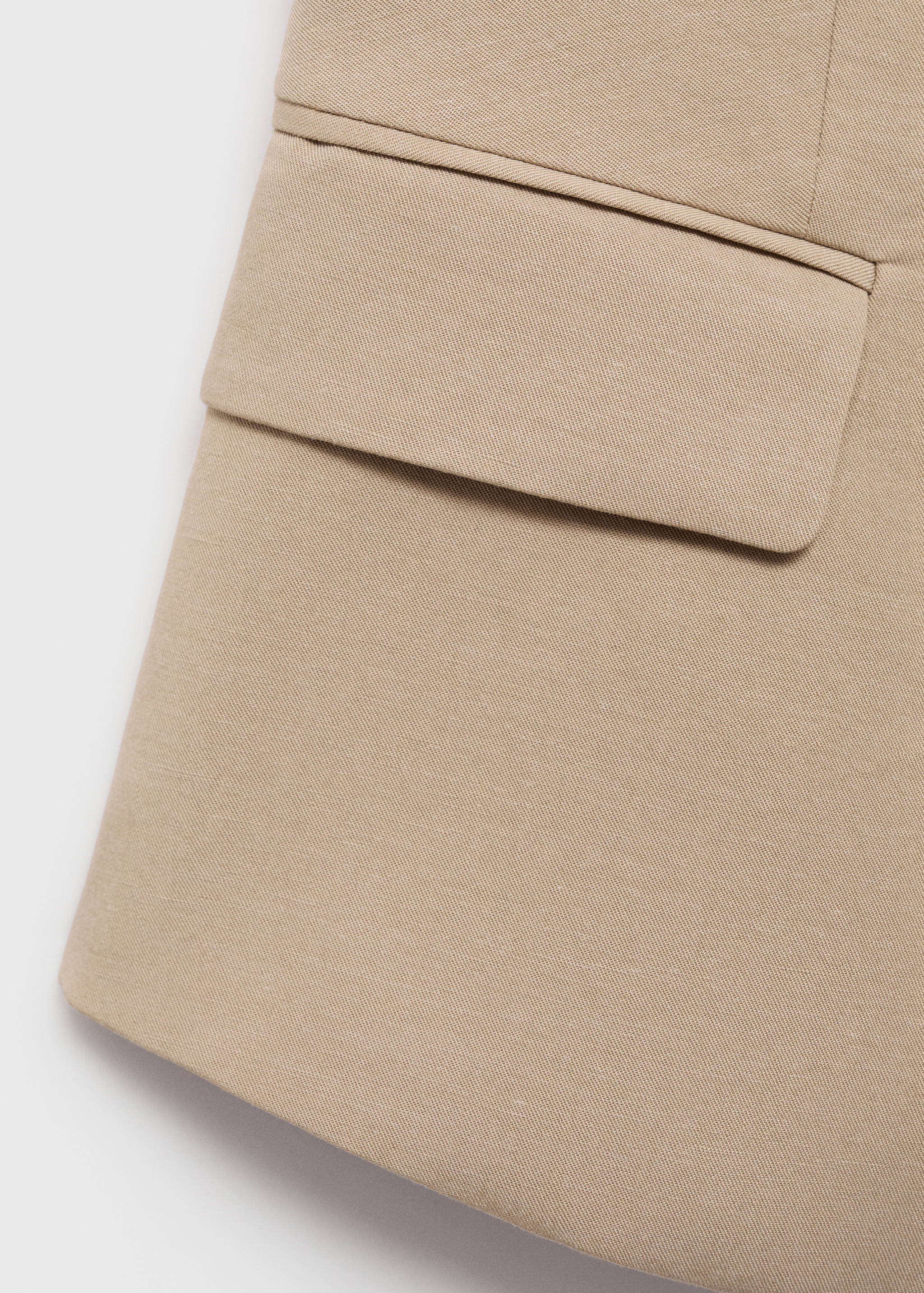 Linen-blend suit waistcoat - Details of the article 8