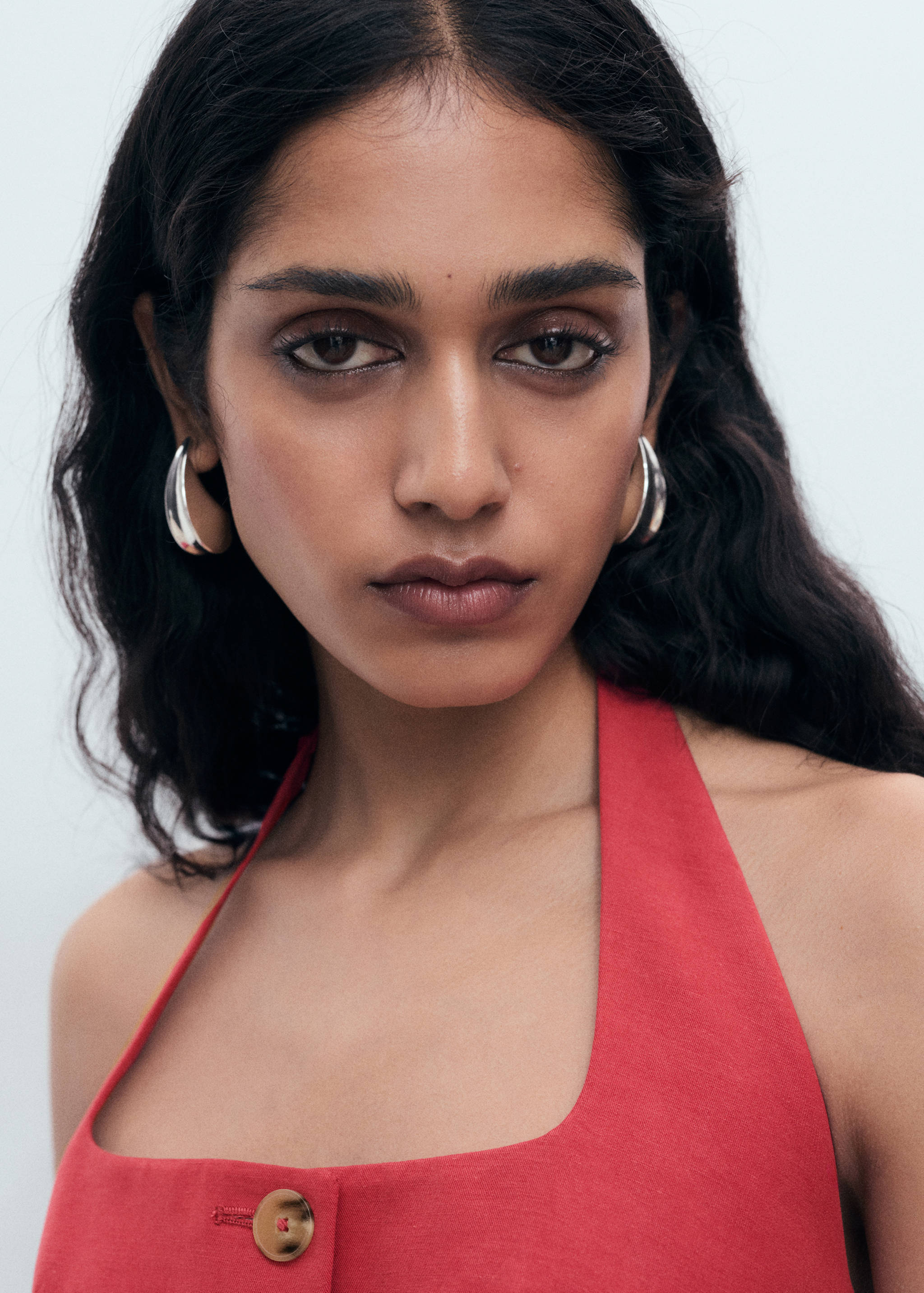 Linen-blend suit waistcoat - Details of the article 1