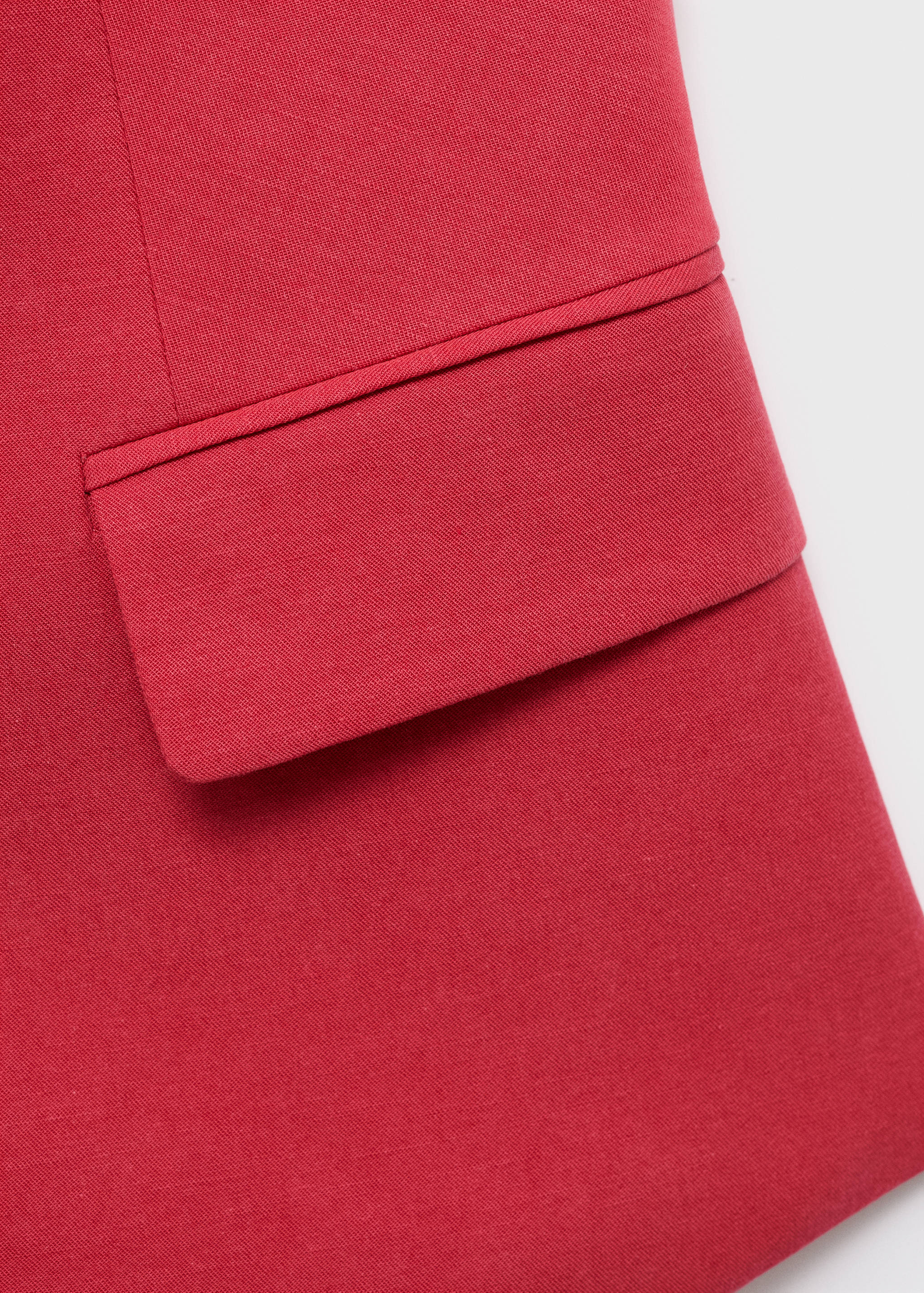 Linen-blend suit waistcoat - Details of the article 0