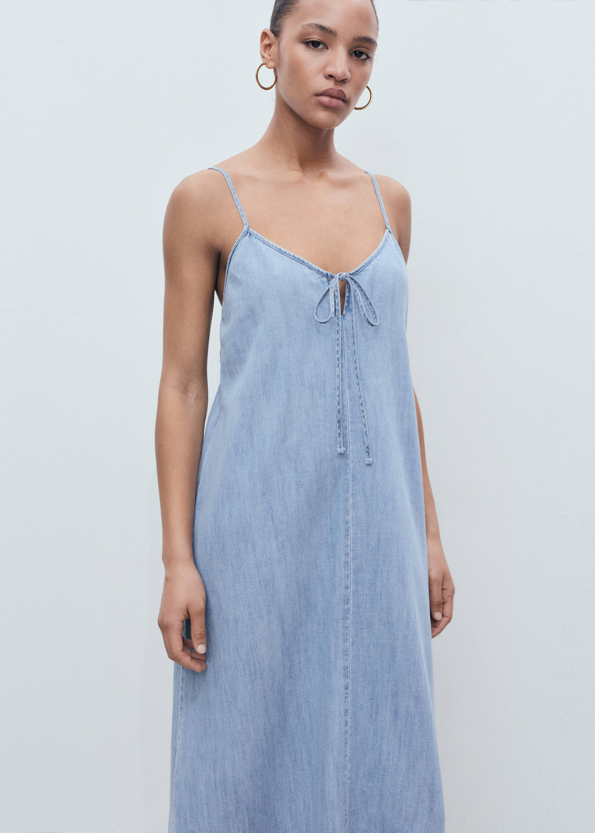 Strappy denim dress - Medium plane