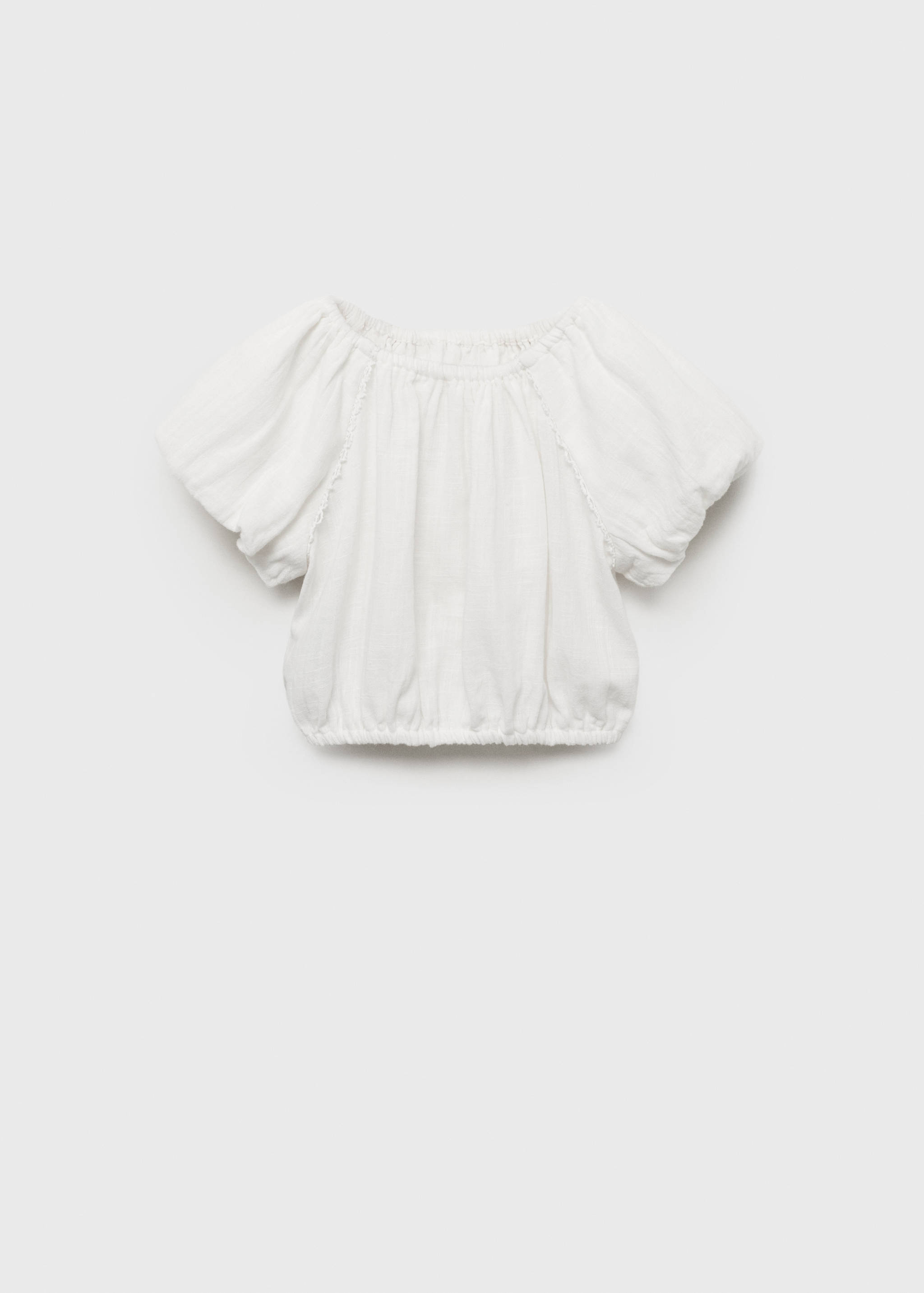 بلوزة بأكمام منفوشة - منتج دون نموذج