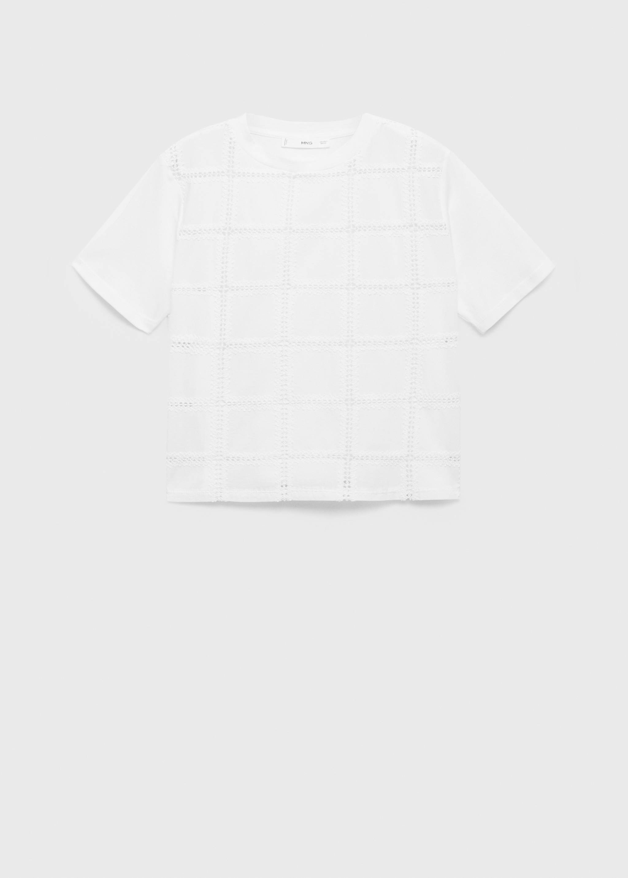 Embroidered detail T-shirt - Article without model