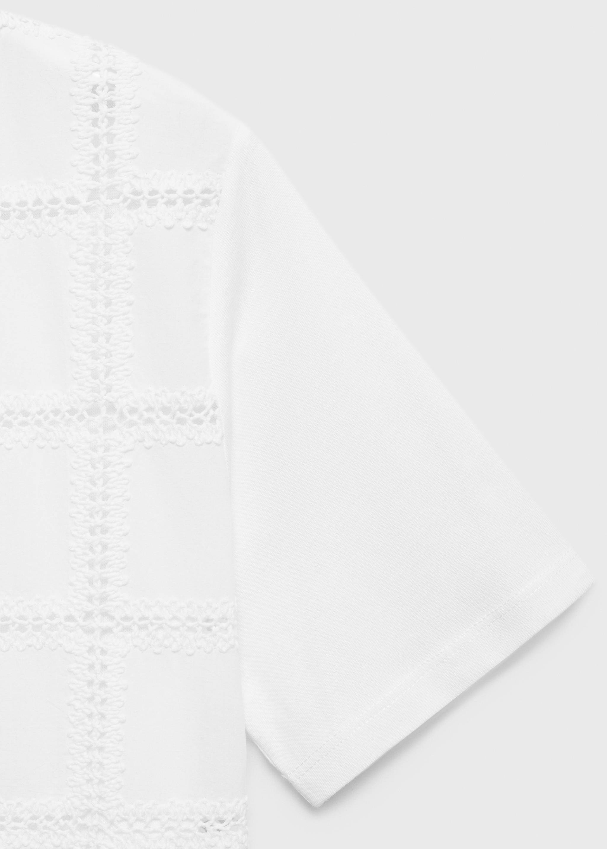 Embroidered detail T-shirt - Details of the article 8