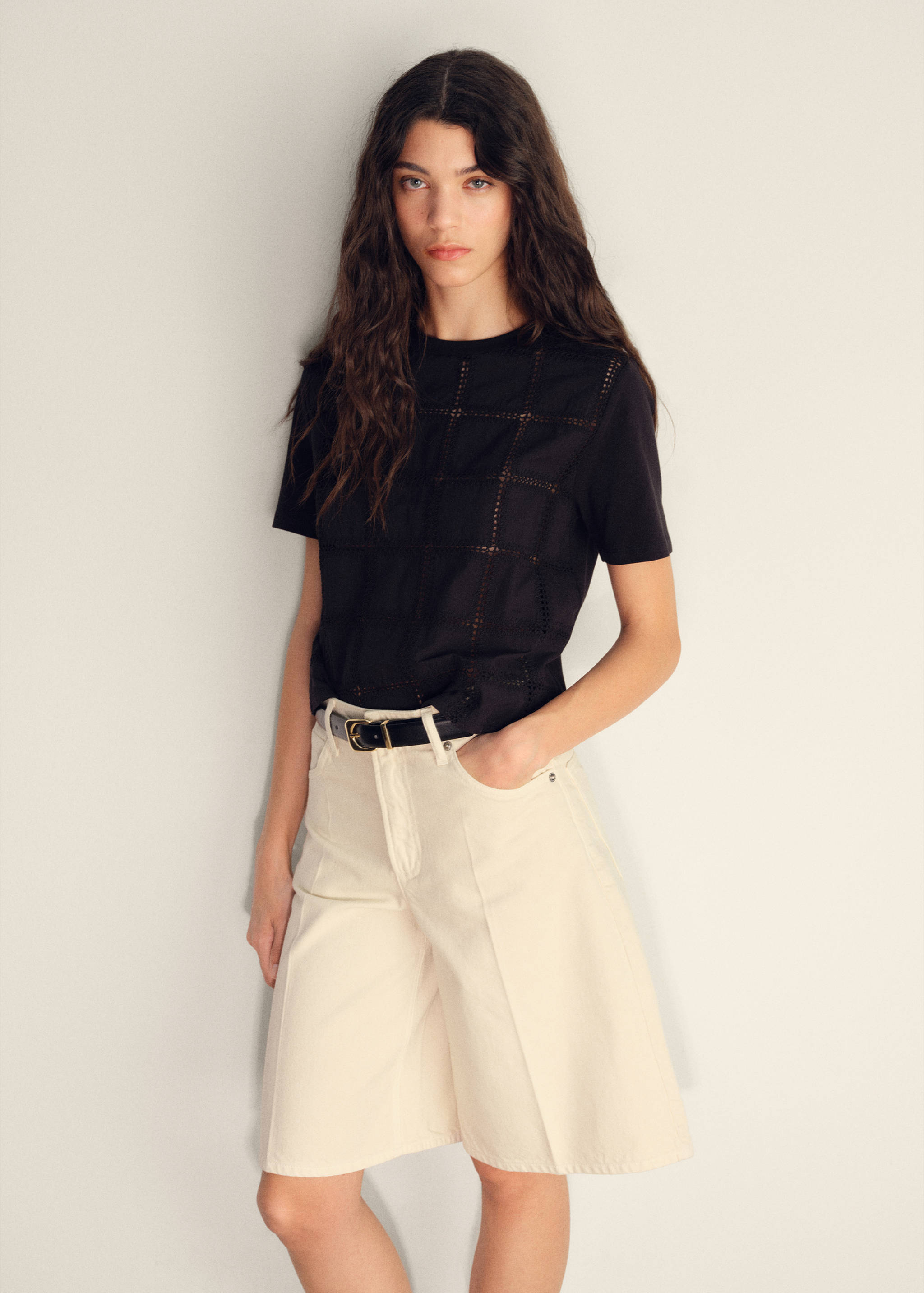 T-shirt détails brodés - Détail de l'article 1