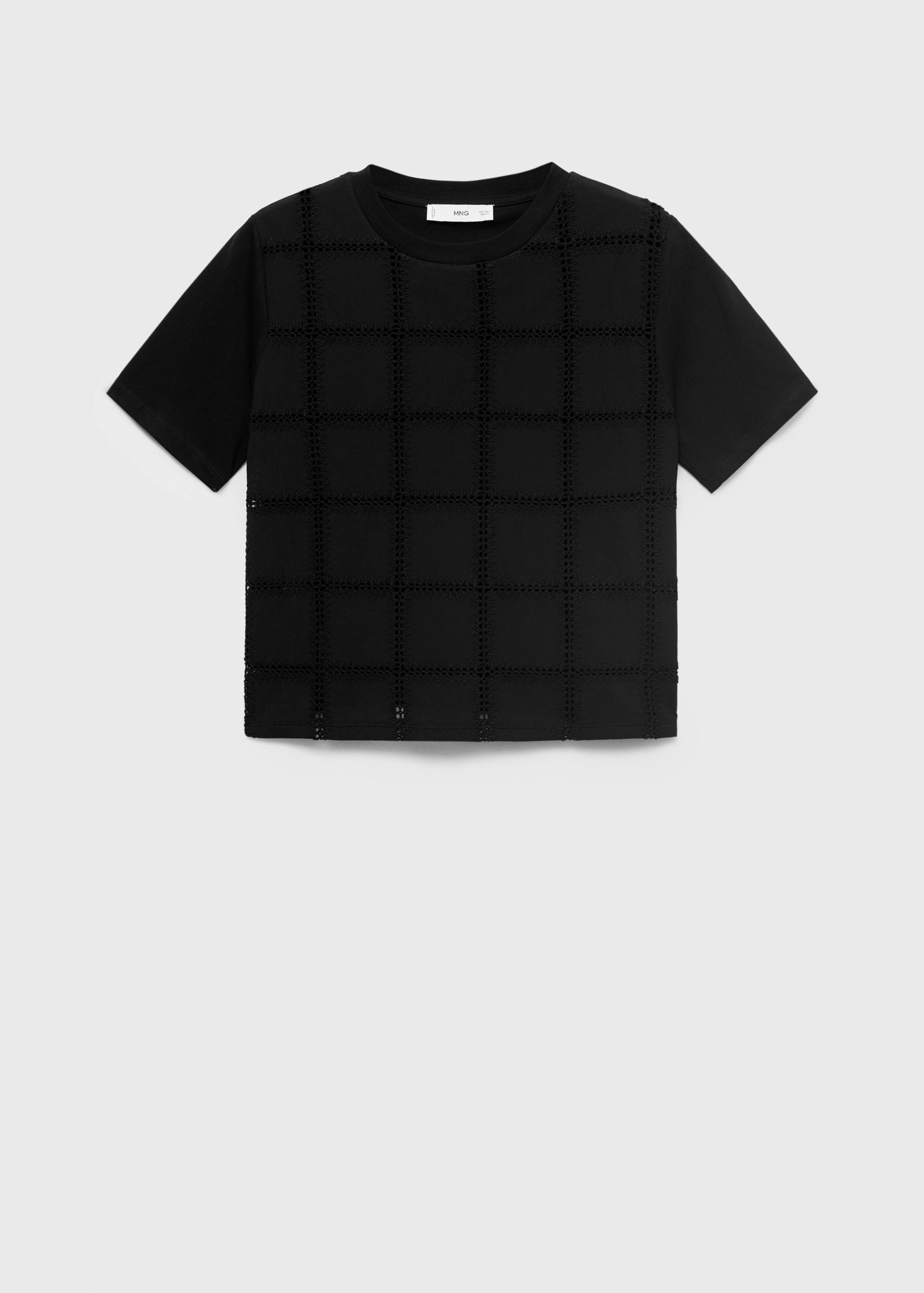 T-shirt détails brodés - Article sans modèle