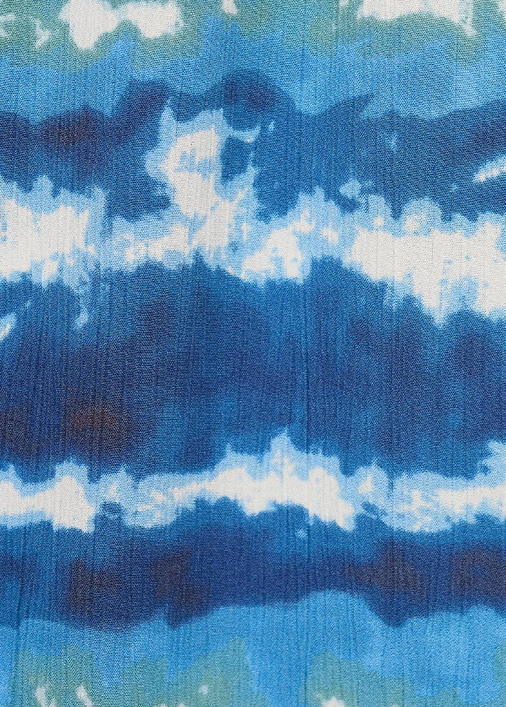 Trousers with tie-dye print — Blue