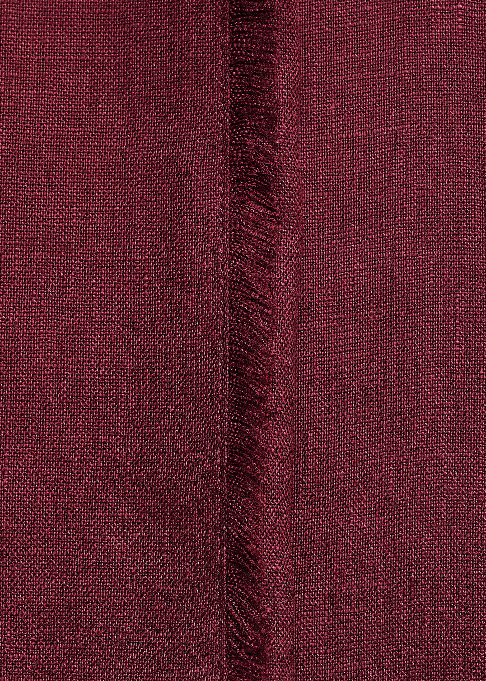 Linen suit pants with frayed ends - Details of the article 8