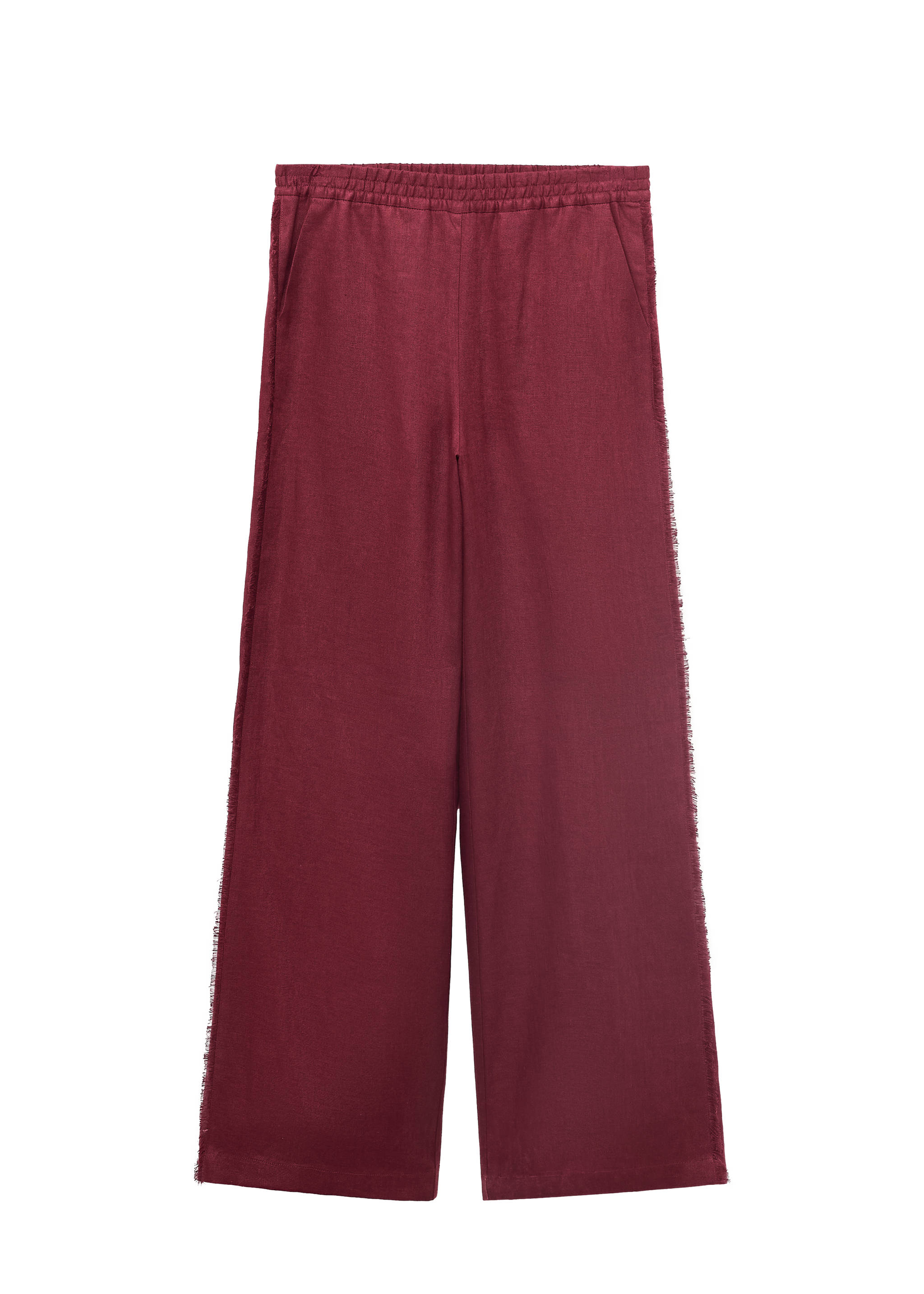 Linen suit pants with frayed ends - Details of the article 7