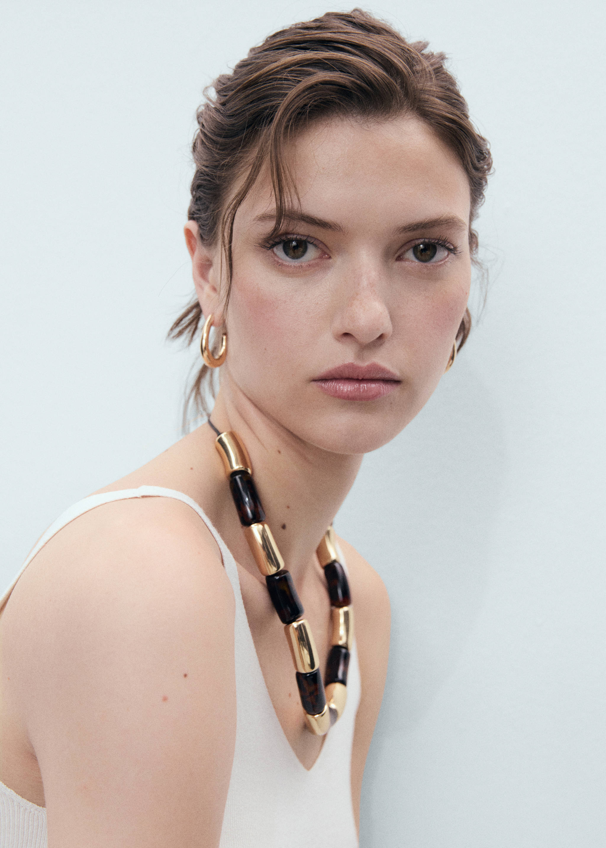 V-neck knitted top - Details of the article 1