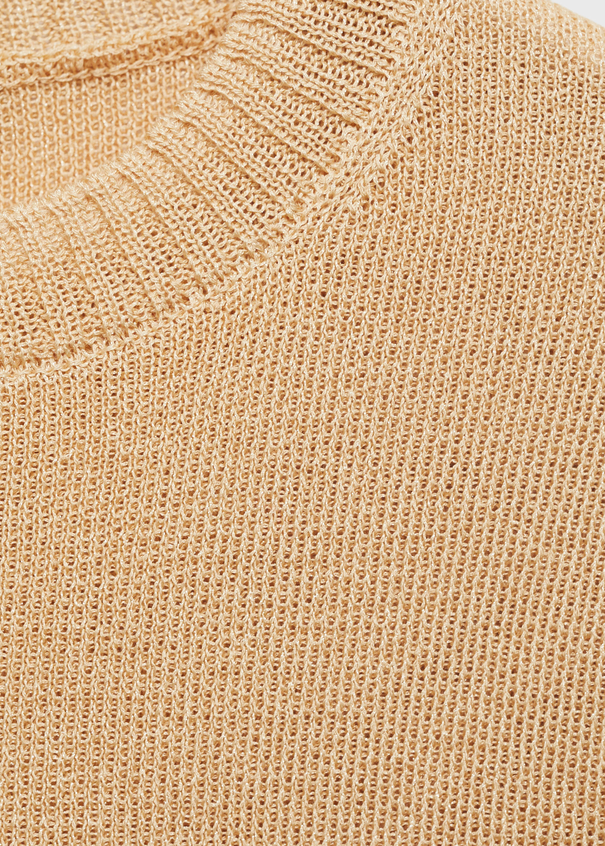 Short-sleeved crop sweater - Details of the article 8