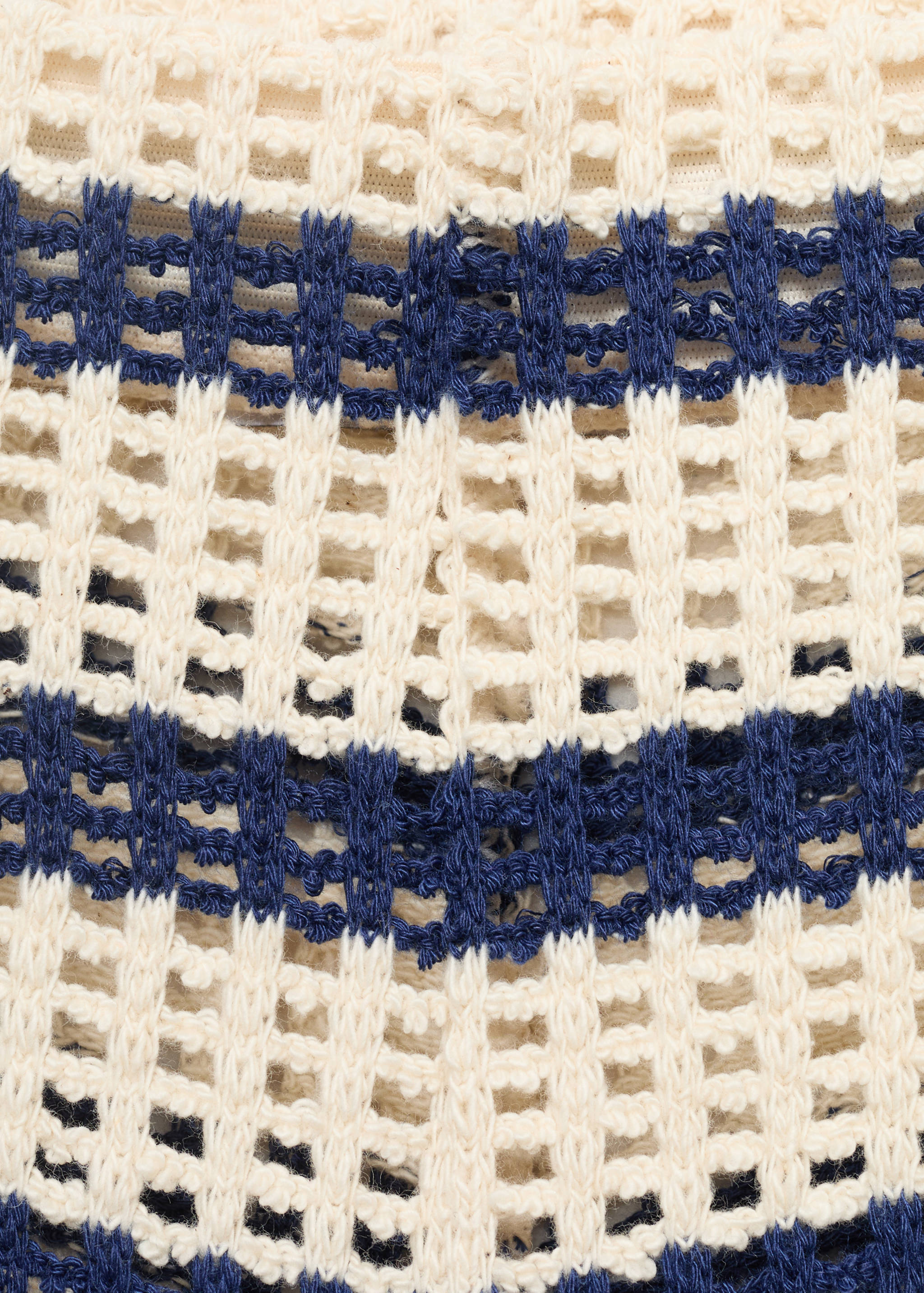 กางเกงขาสั้นถักโครเชต์ลายริ้ว - รายละเอียดของสินค้า 8