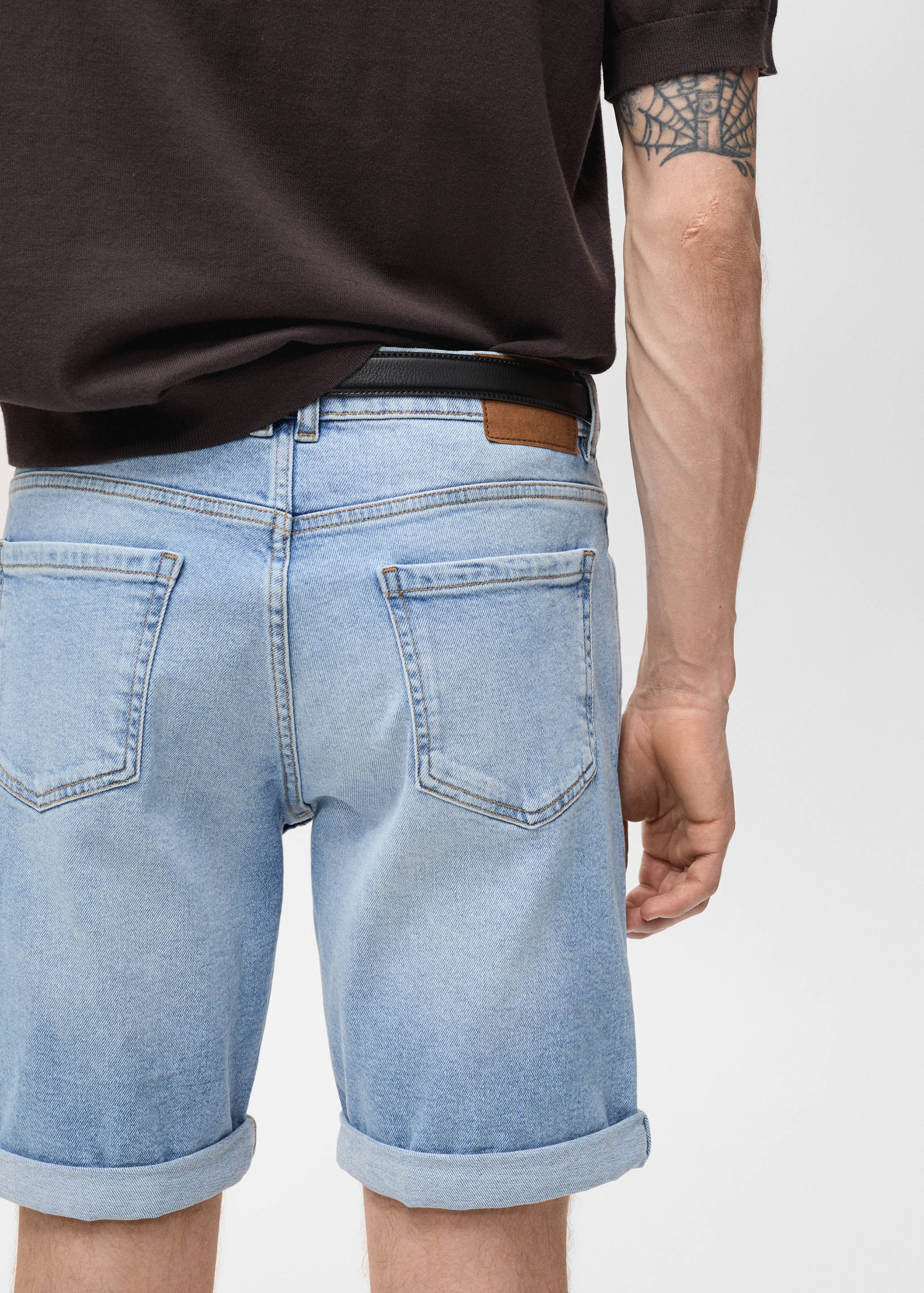 Джинсові шорти бермуди slim fit - Детальніше про товар 6