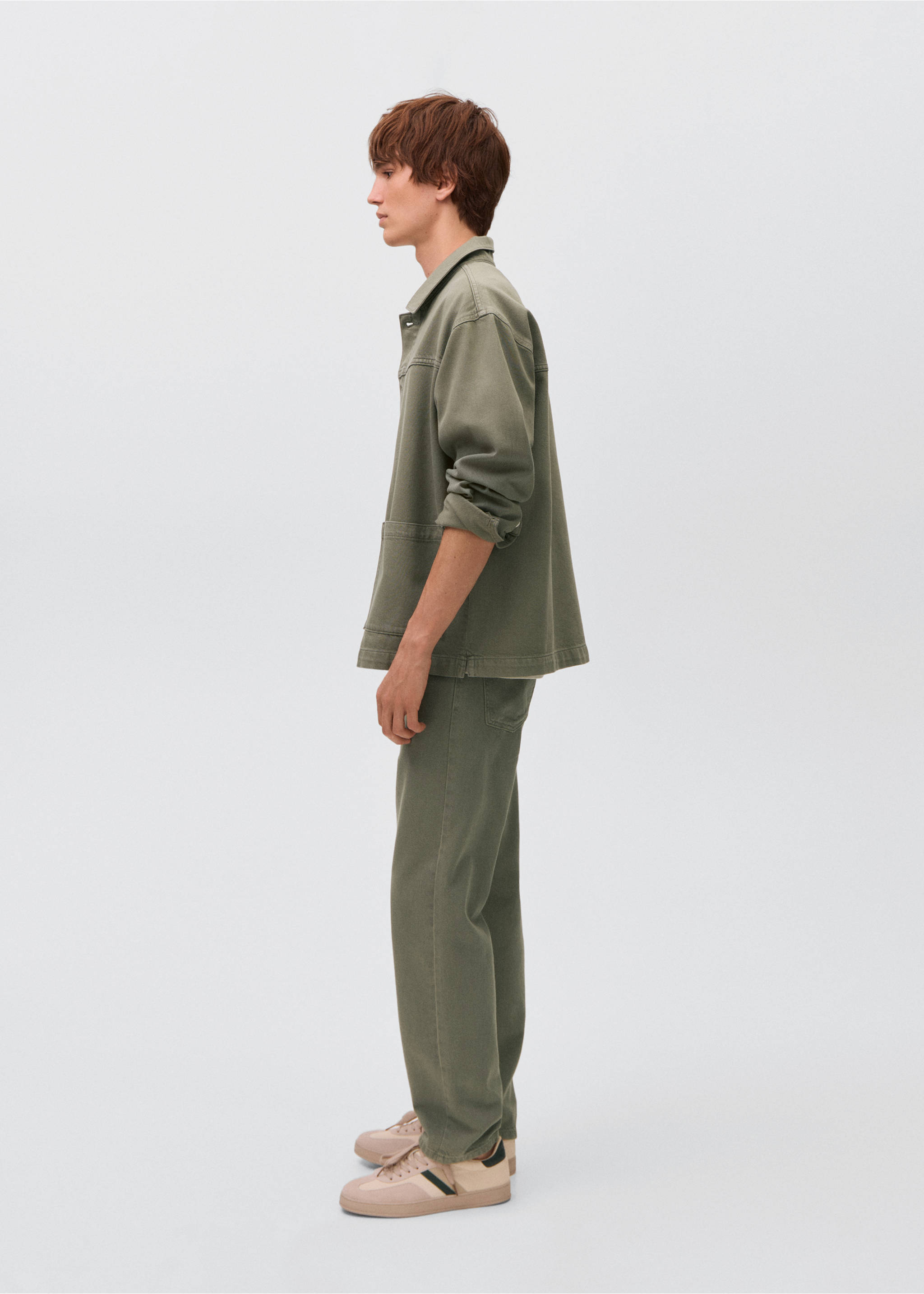 Sobrecamisa denim - Detalle del artículo 2, Khaki. Ref: 17051224-00.