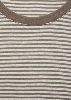 Striped slim-fit linen t-shirt — Off White 7