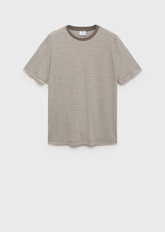 Striped slim-fit linen t-shirt — Off White 6
