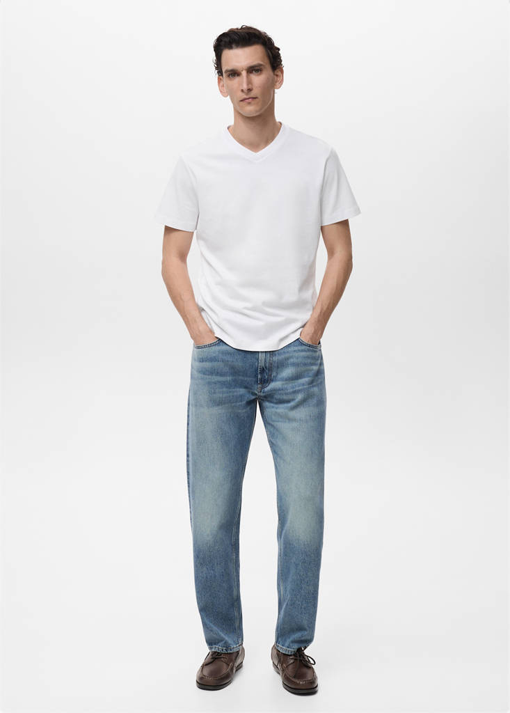 V-neck T-shirt — White