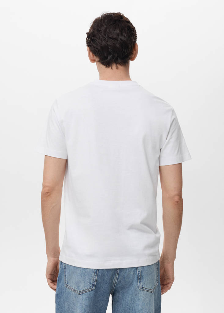 V-neck T-shirt — White