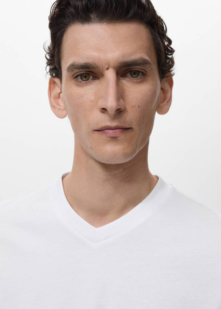 V-neck T-shirt — White