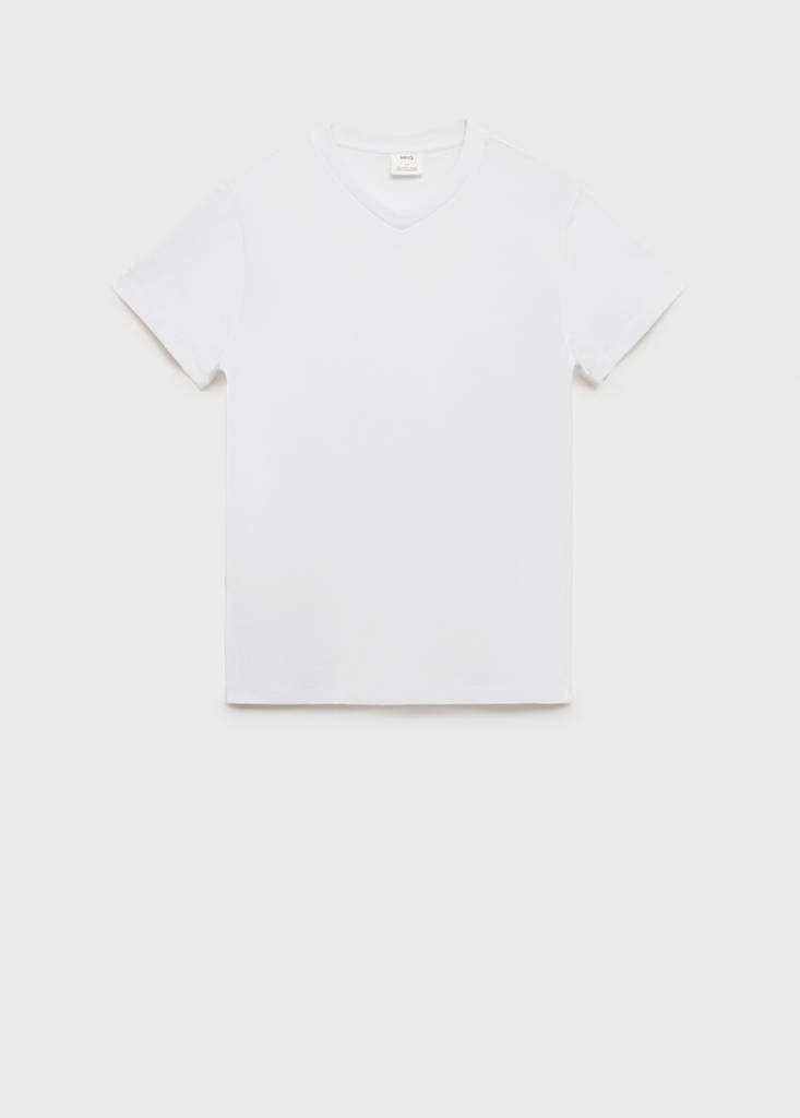 V-neck T-shirt — White